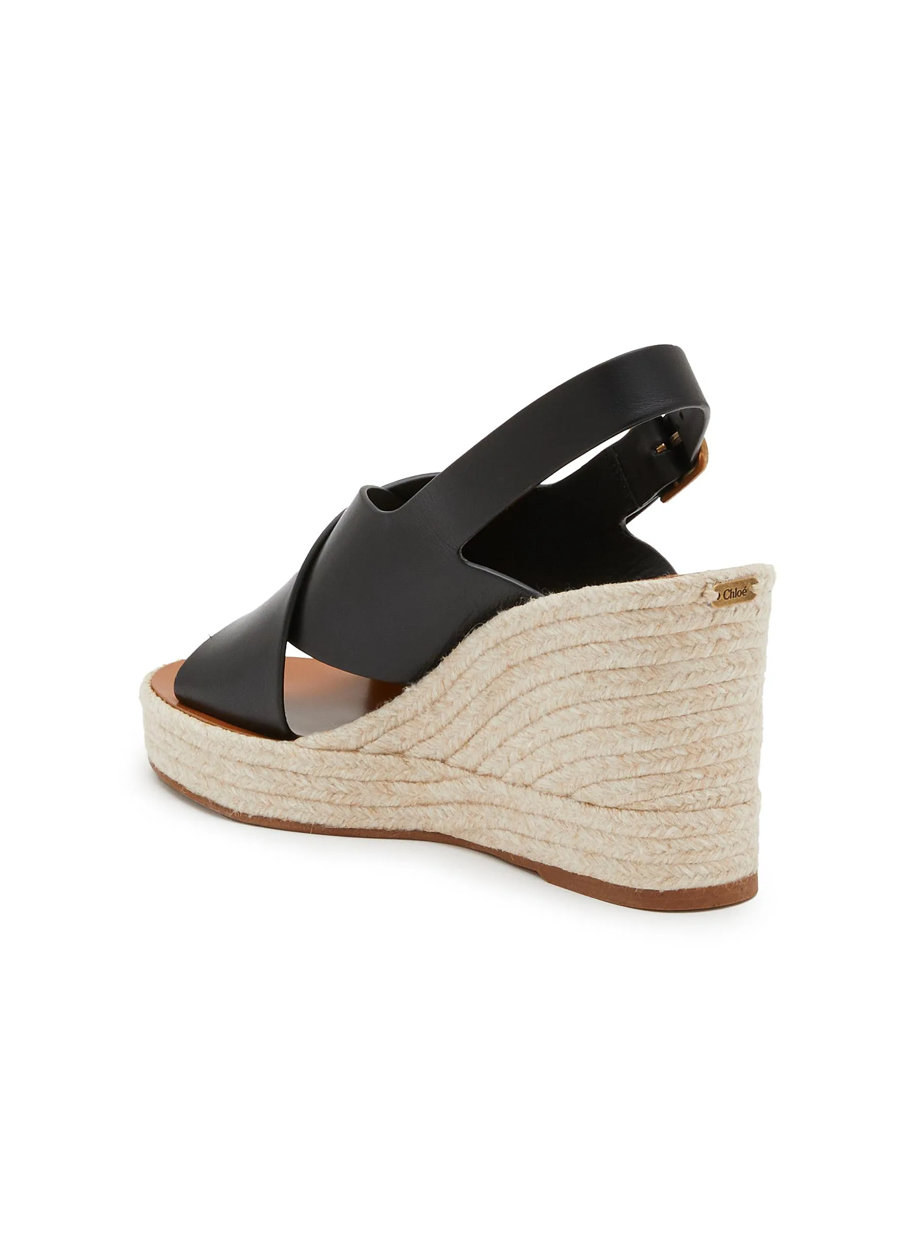 -----------CHLOÉ  ---- ------------ ----Pary 110 Leather Wedge Sandals --