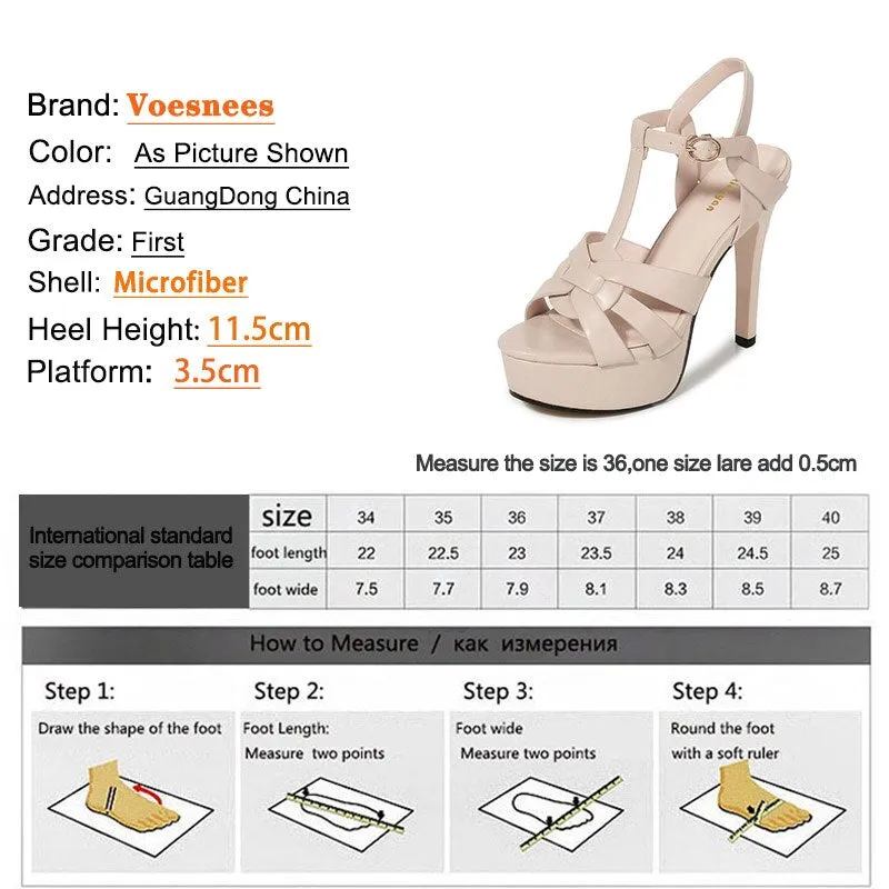 2022 New Fashion Roman Style Runway Sandals Super High Heel Waterproof Platform Wedding Shoes Summer Weave Design Women Pumps