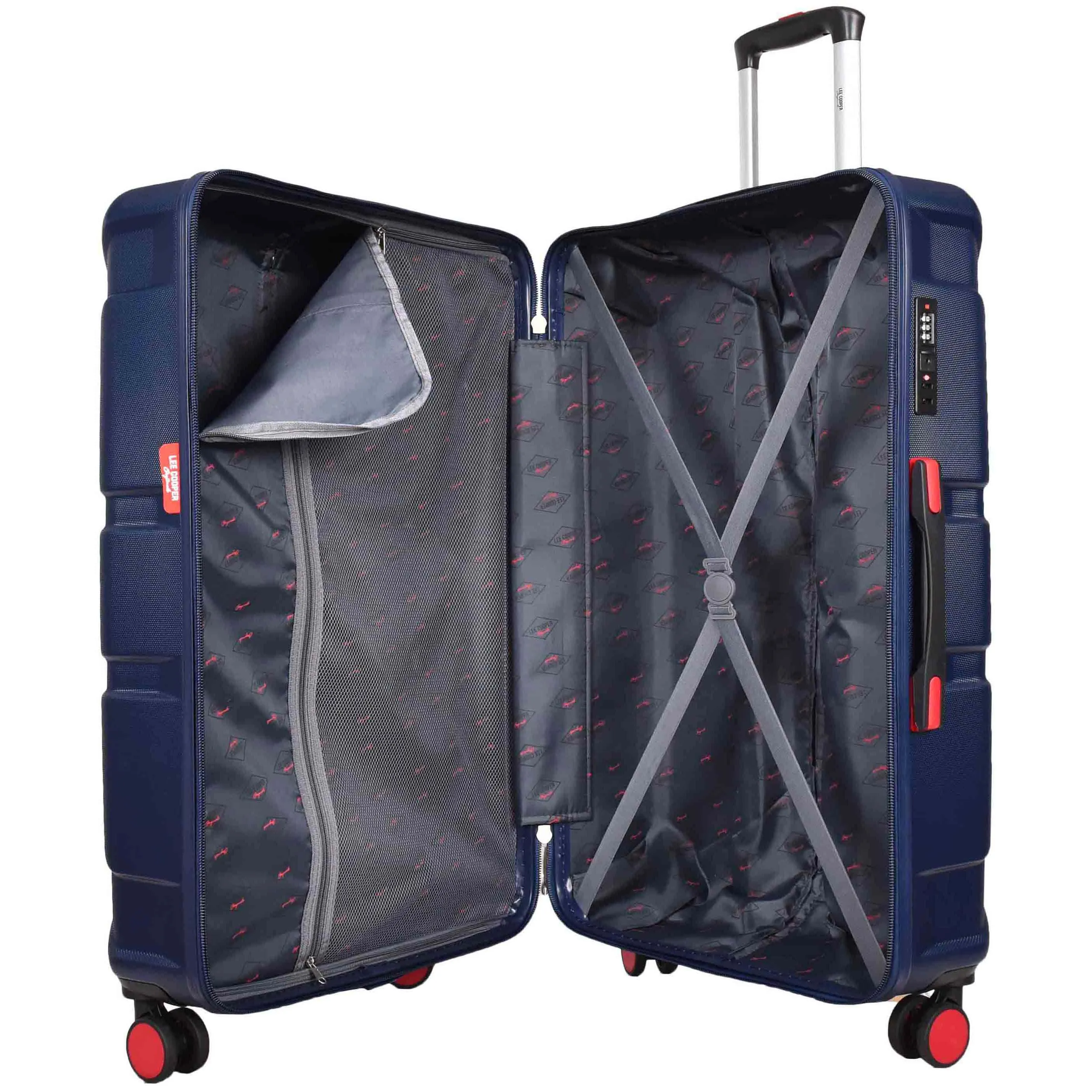 4 Wheel Spinner TSA Hard Travel Luggage Union Jack Navy