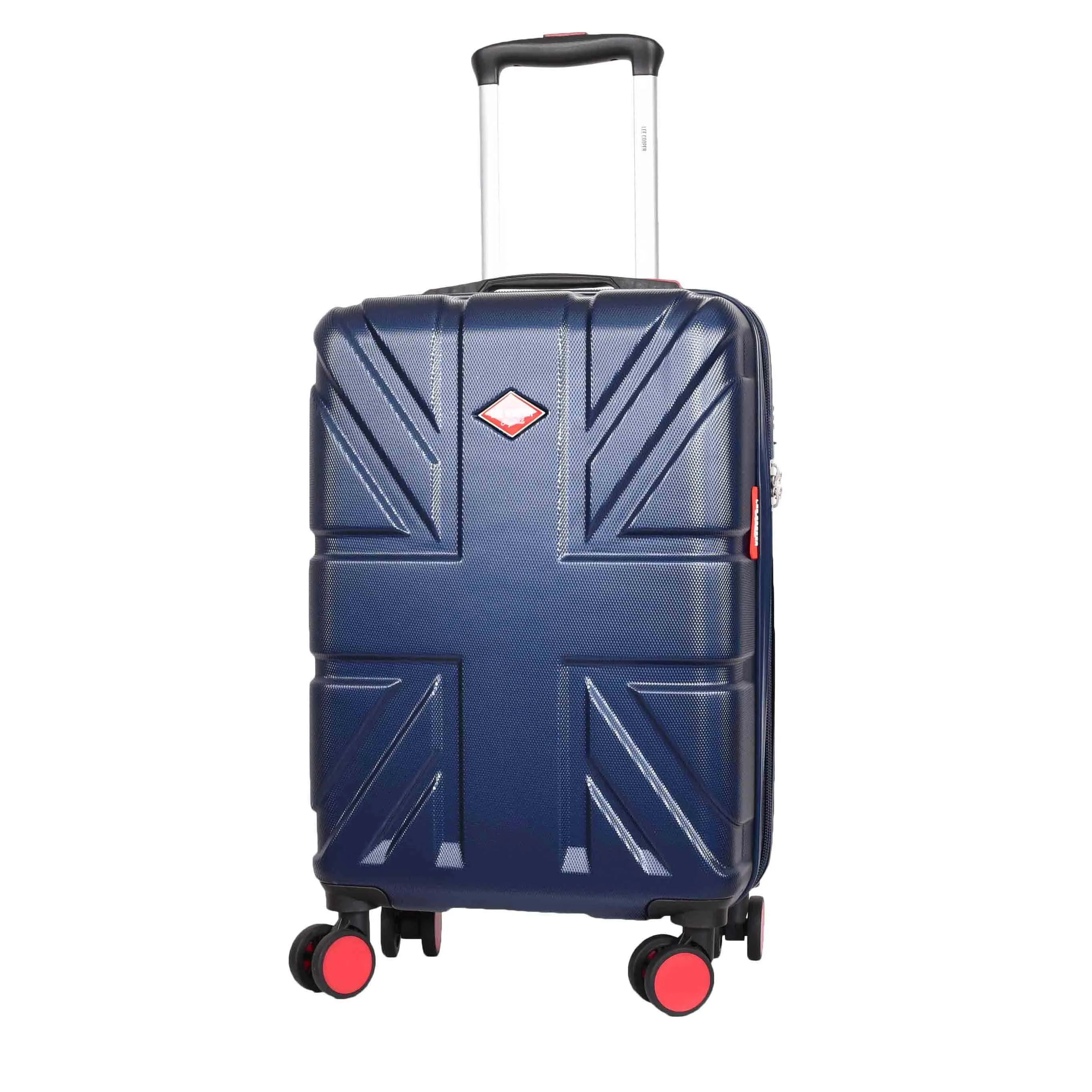 4 Wheel Spinner TSA Hard Travel Luggage Union Jack Navy