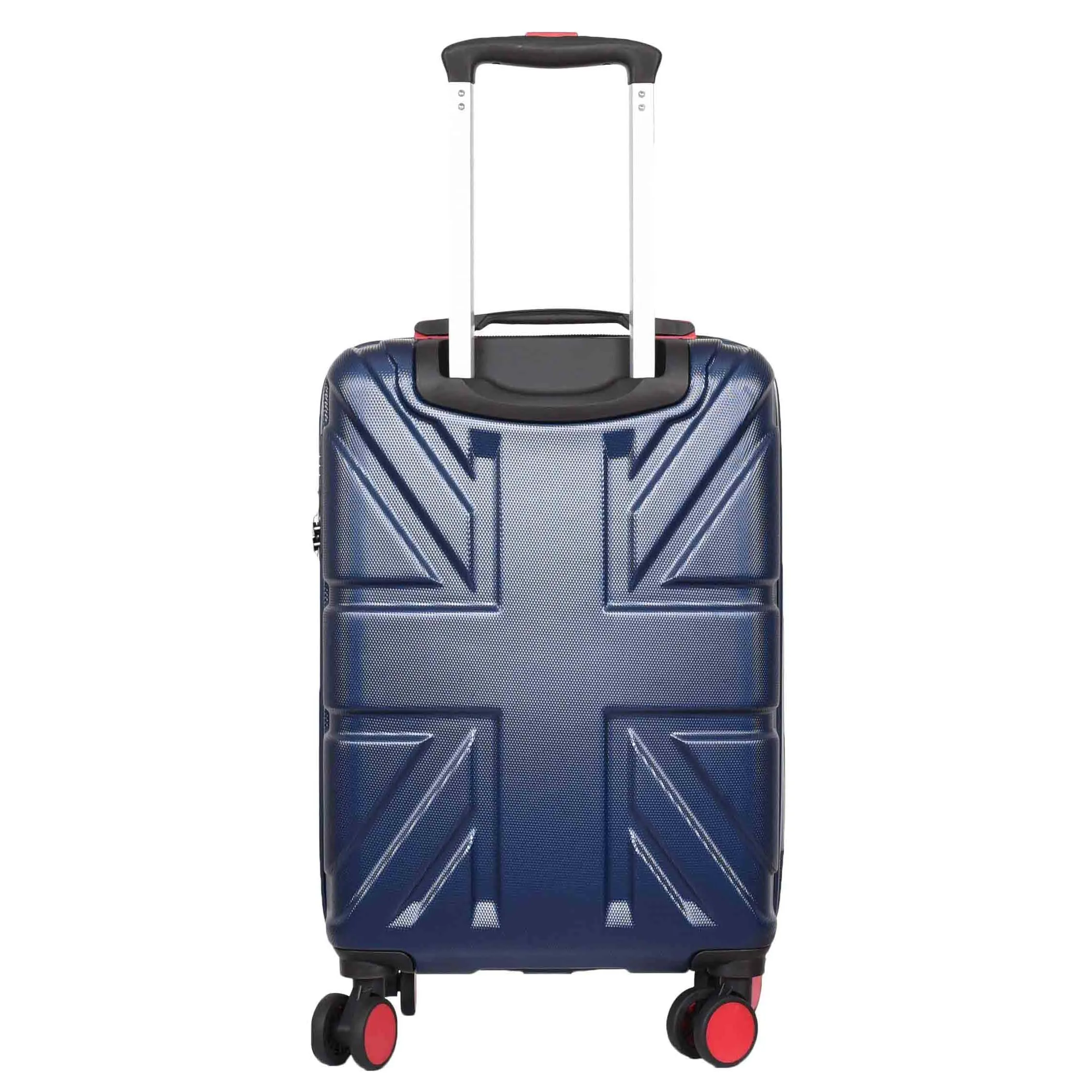 4 Wheel Spinner TSA Hard Travel Luggage Union Jack Navy