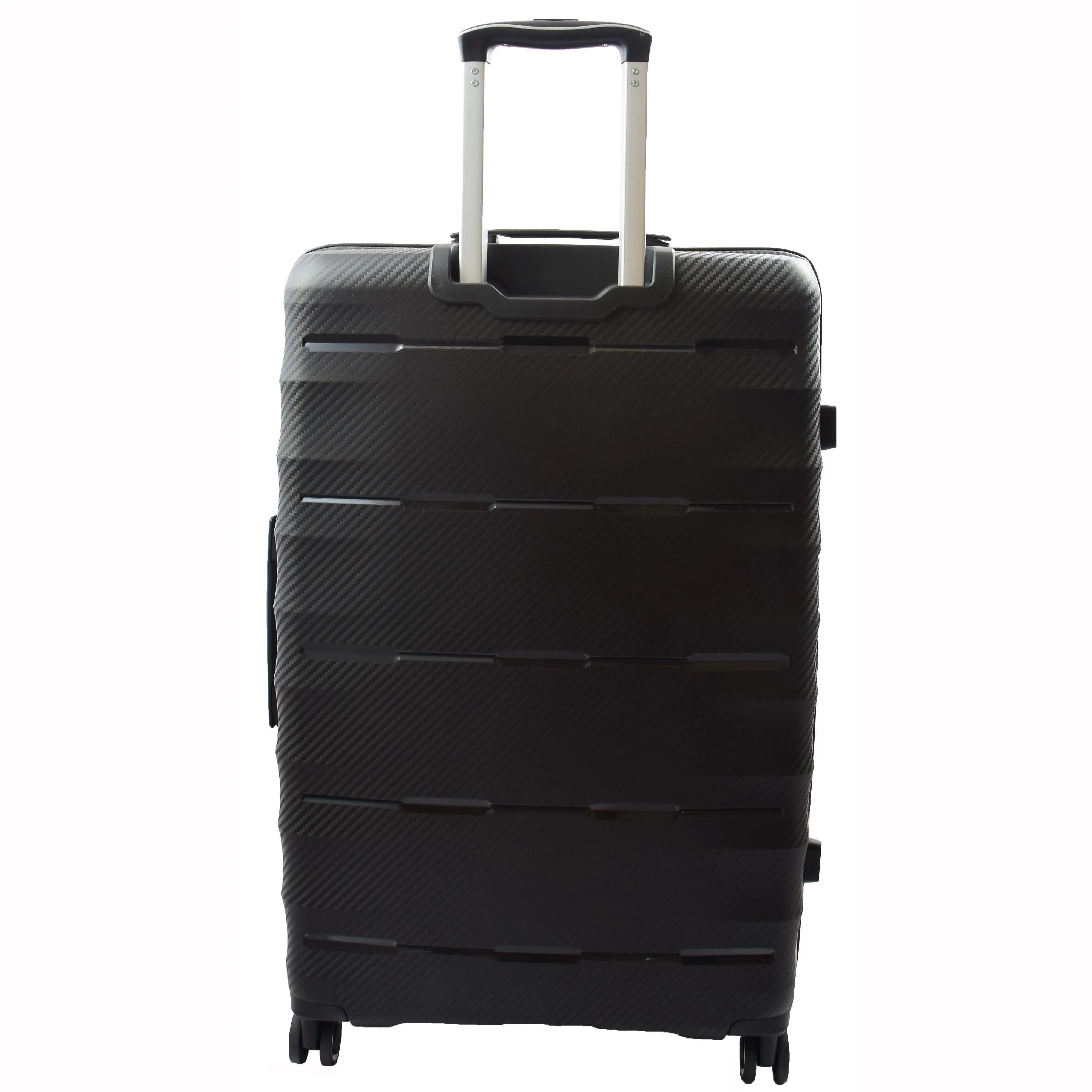 8 Wheeled Expandable ABS Luggage Miyazaki Black