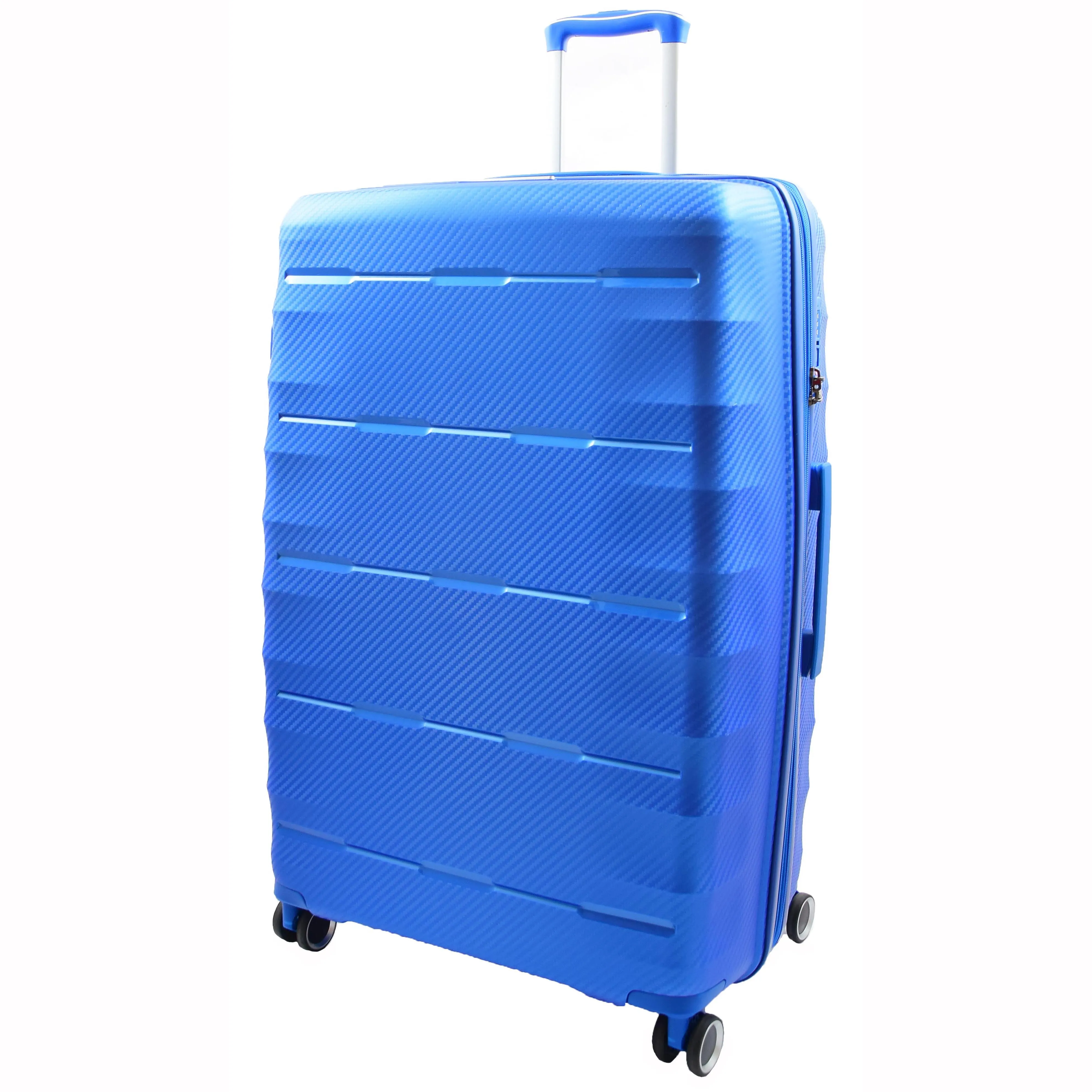 8 Wheeled Expandable ABS Luggage Miyazaki Blue