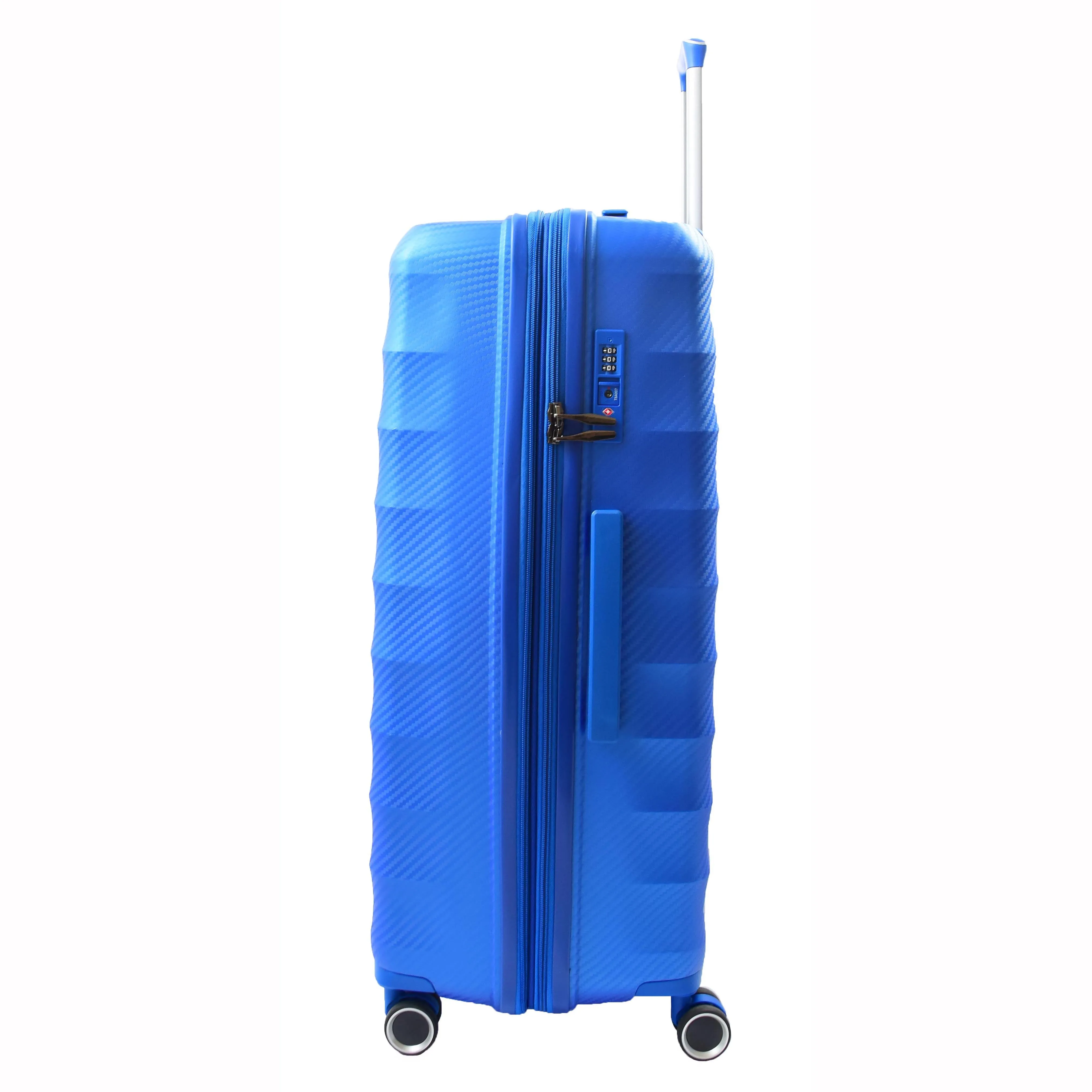 8 Wheeled Expandable ABS Luggage Miyazaki Blue