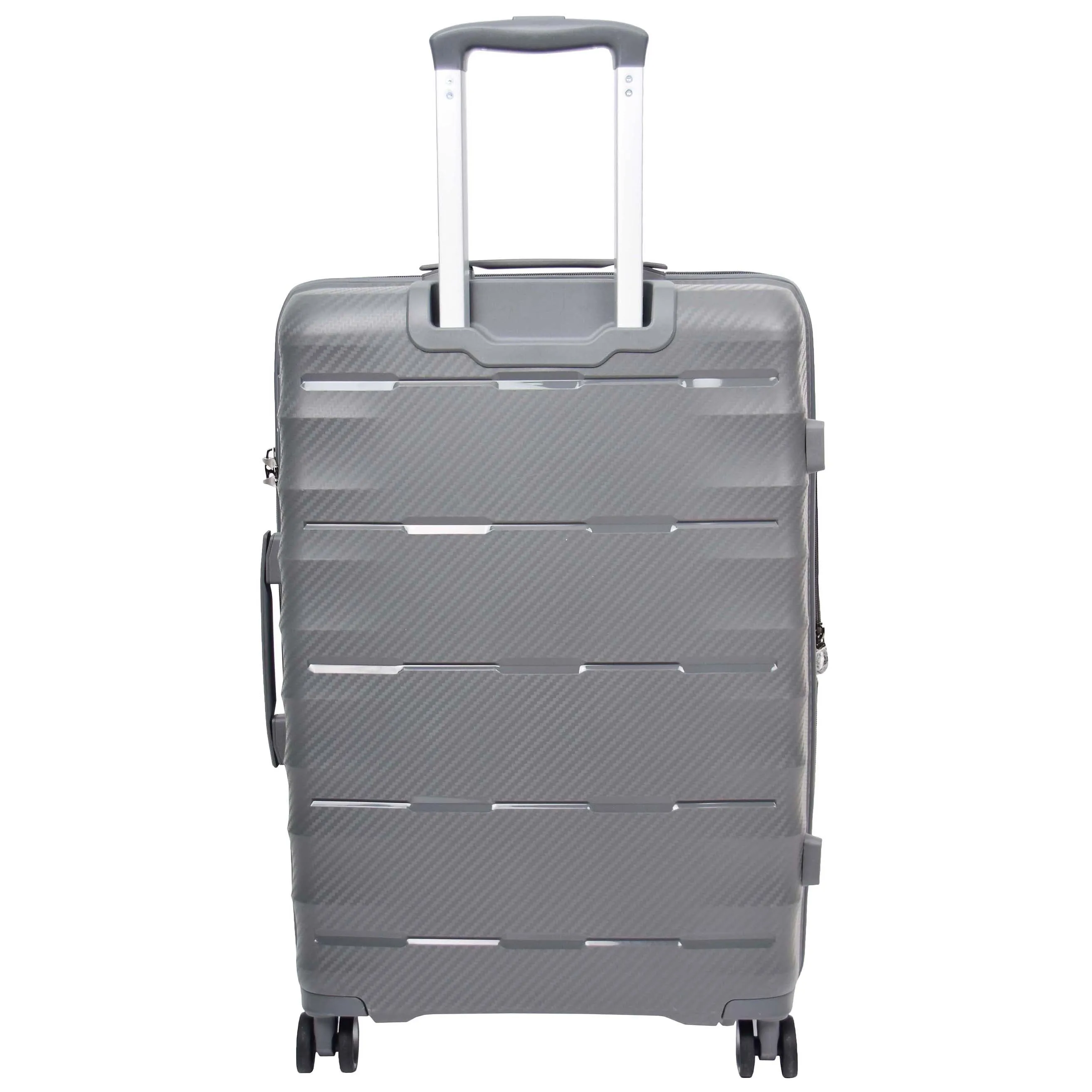 8 Wheeled Expandable ABS Luggage Miyazaki Grey