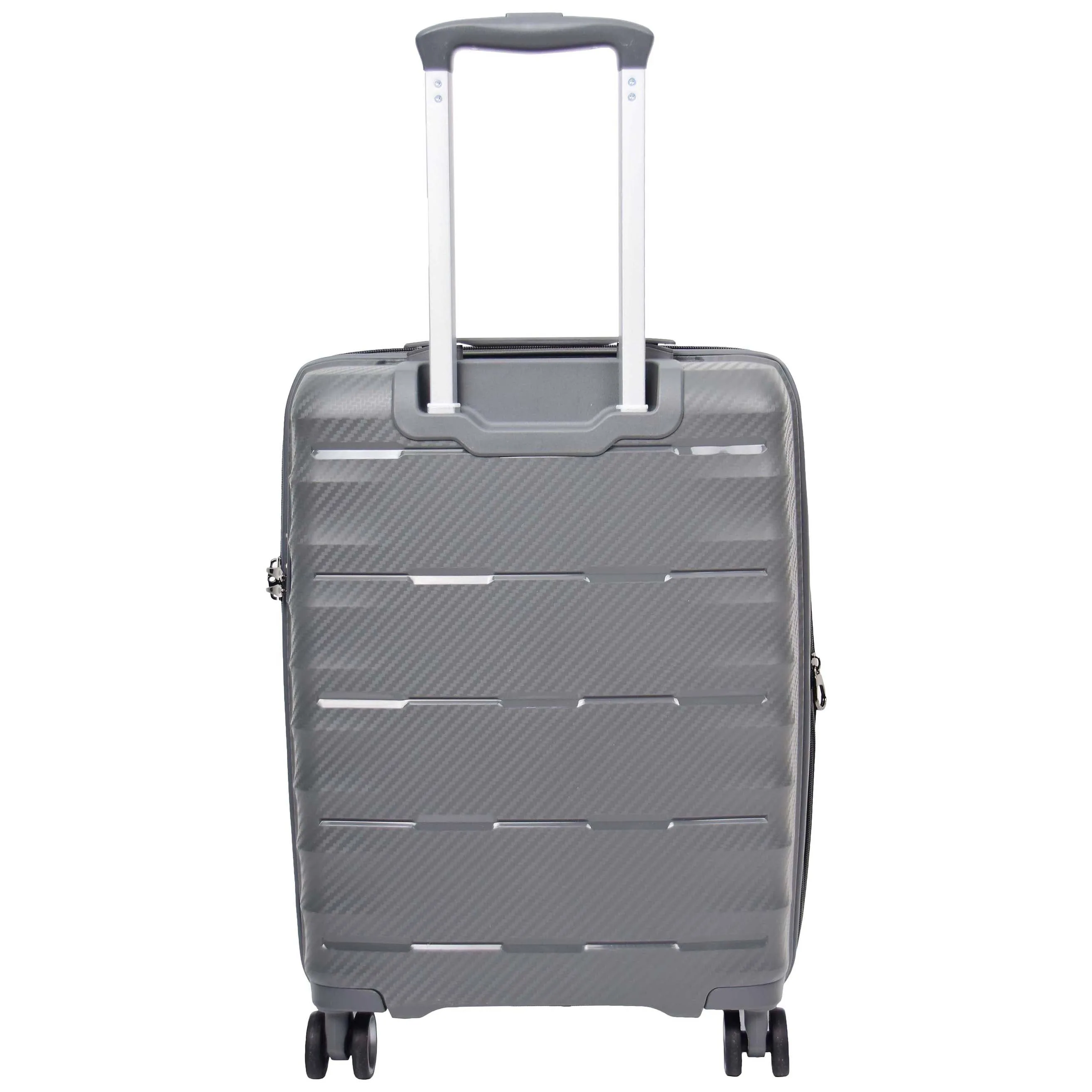 8 Wheeled Expandable ABS Luggage Miyazaki Grey