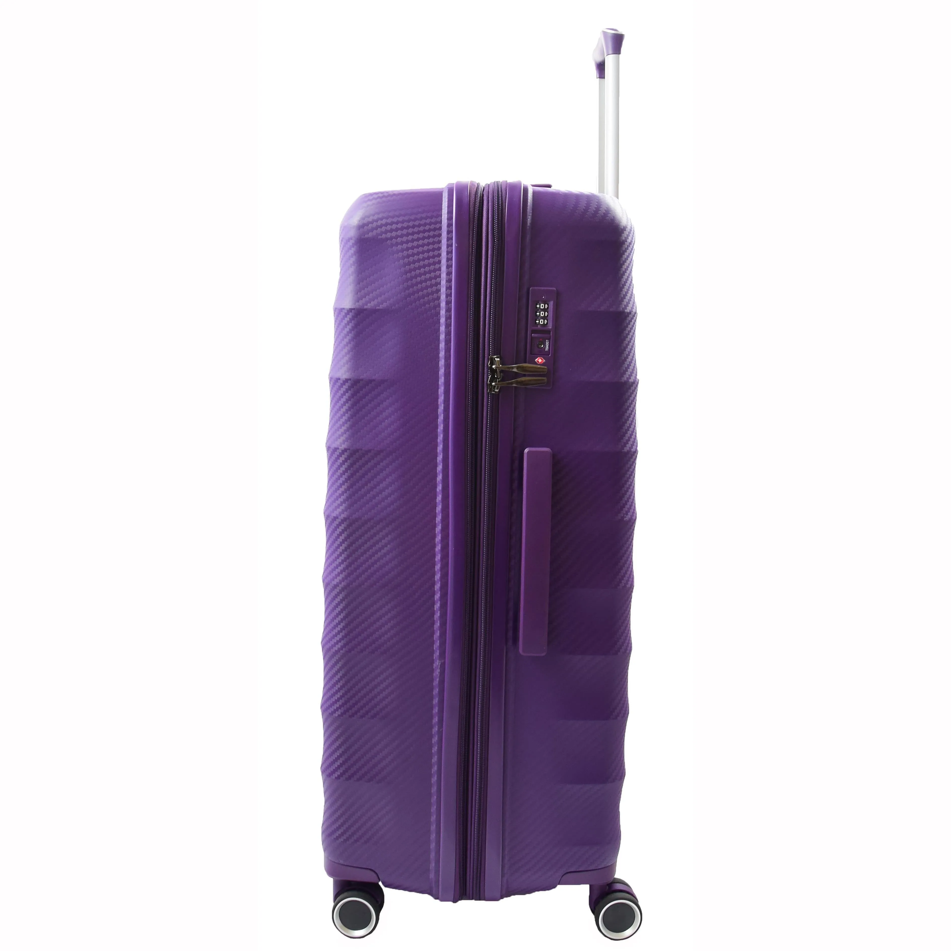 8 Wheeled Expandable ABS Luggage Miyazaki Purple