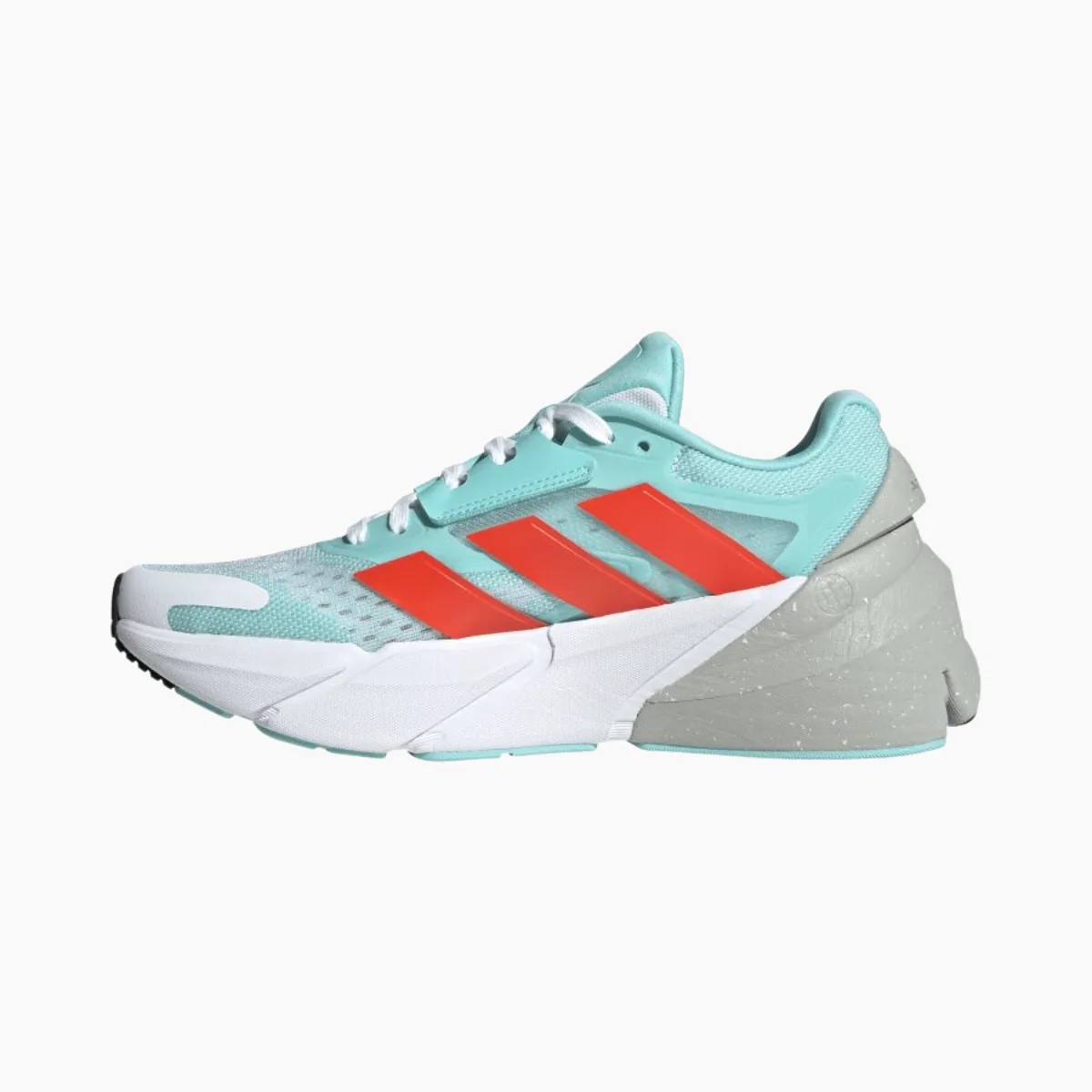 Adidas Adistar 2.0 Women's Running Shoes -Cloud White/Solar Red/Flash Aqua