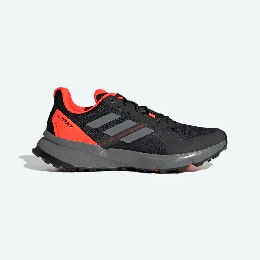 adidas Terrex Soulstride Trail Running Shoes Black Red Mens Trainers