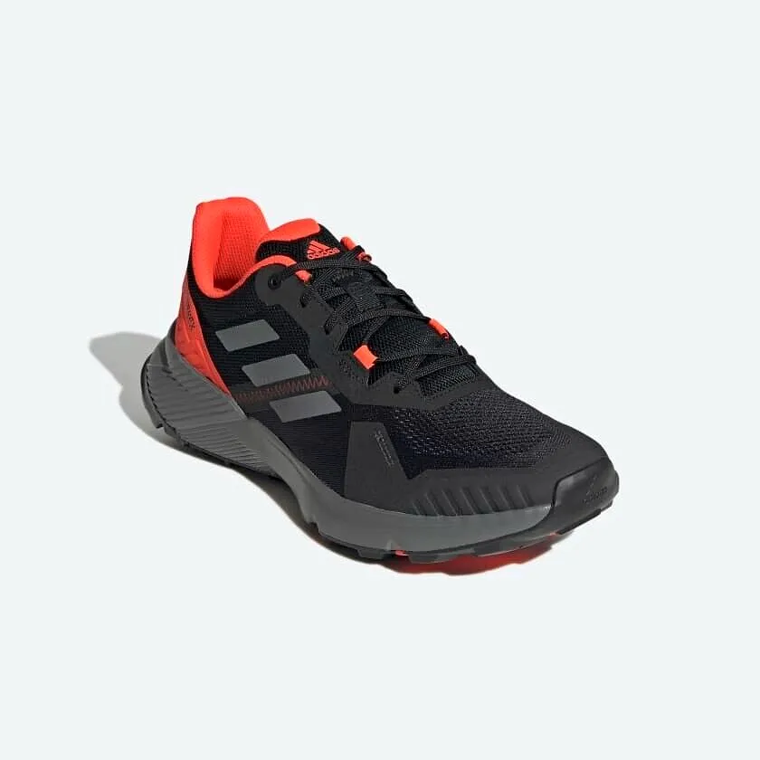 adidas Terrex Soulstride Trail Running Shoes Black Red Mens Trainers