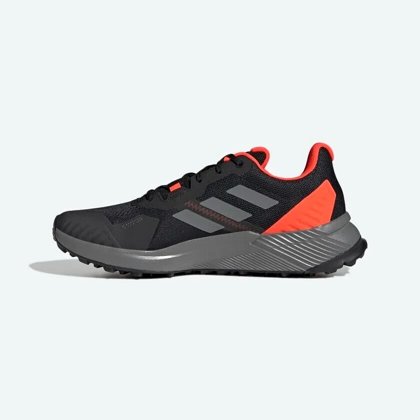 adidas Terrex Soulstride Trail Running Shoes Black Red Mens Trainers