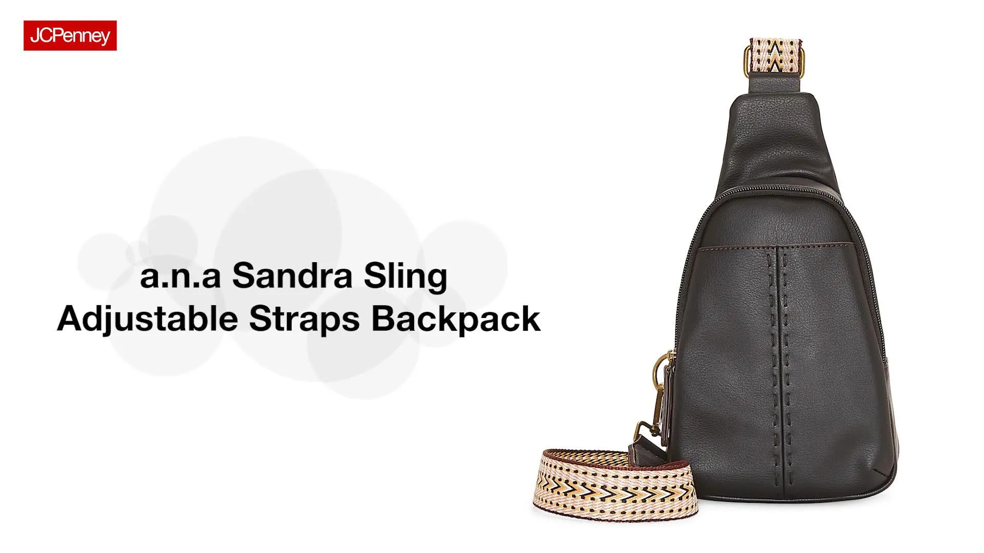 a.n.a Sandra Sling Womens Adjustable Straps Backpacks