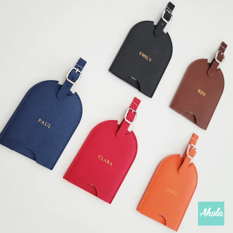 【Anvi】Pu Luggage Tag PU皮革行李牌