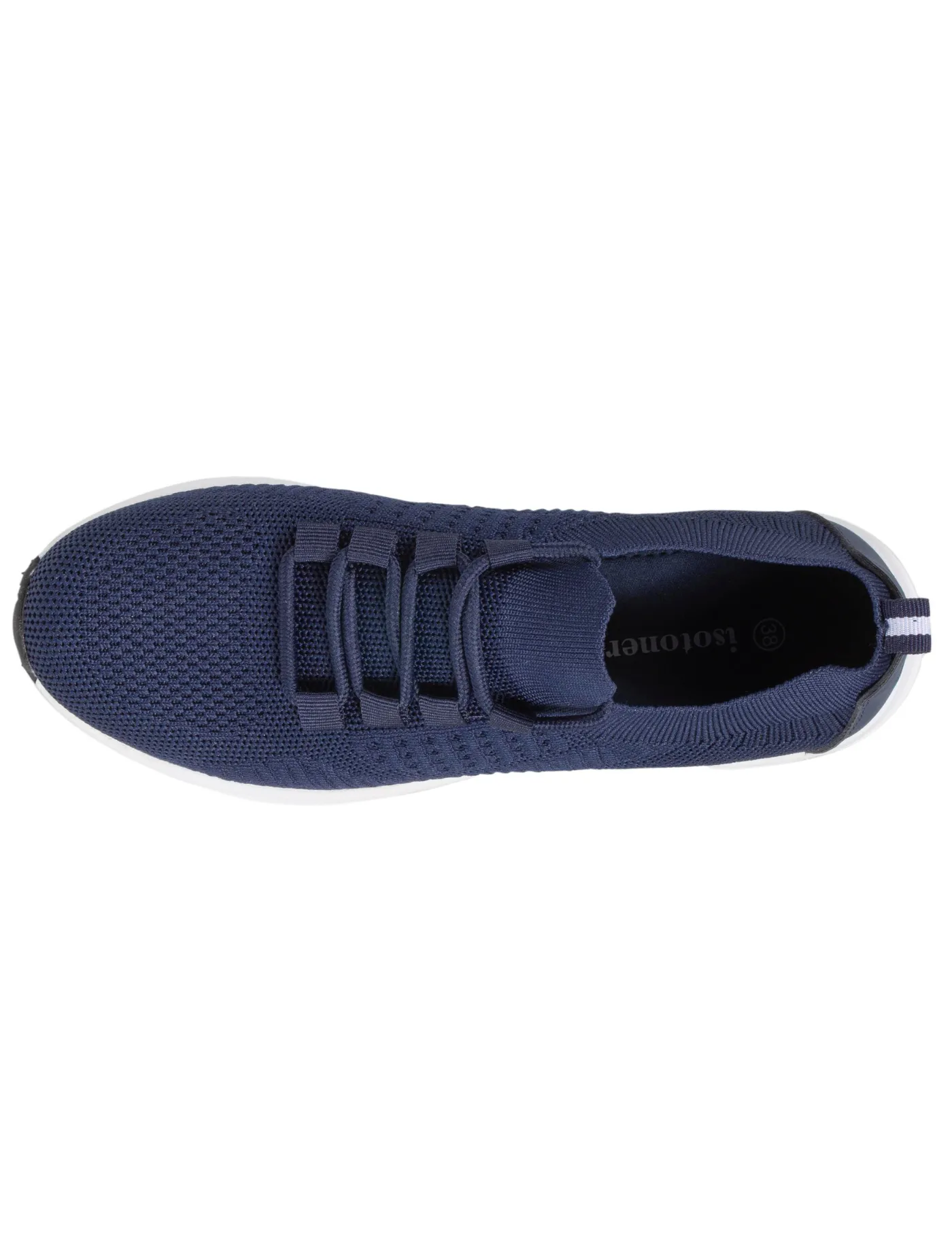 Baskets Confort Femme Slip-on à lacets Marine