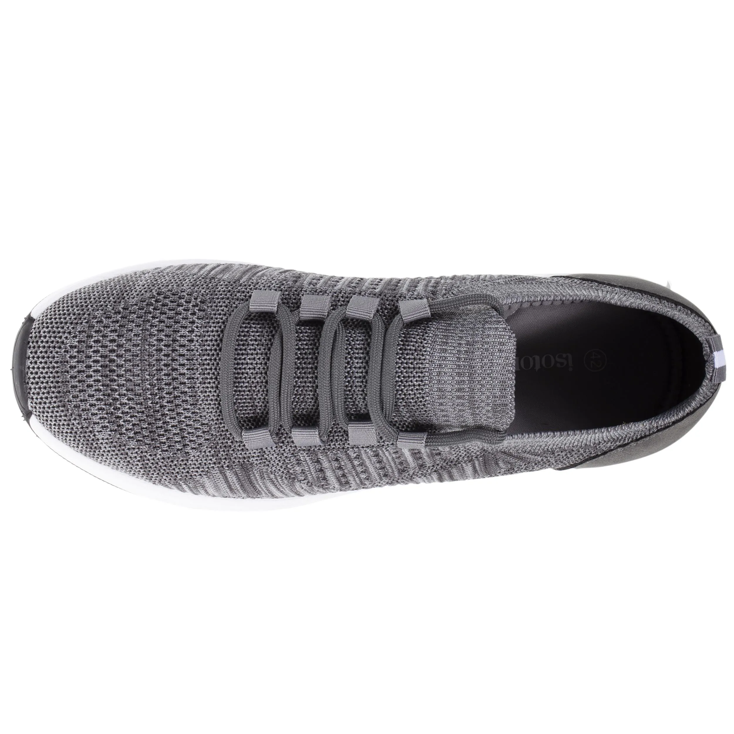 Baskets Confort Homme slip-on à lacets Gris