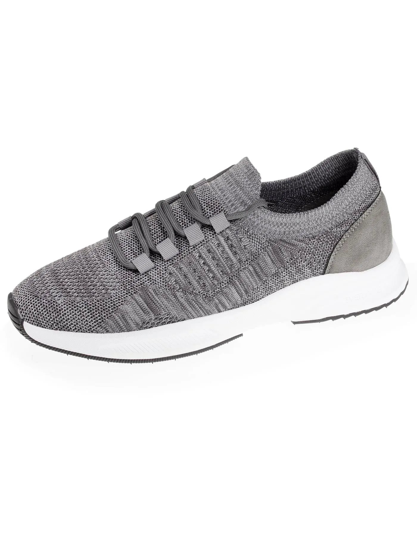 Baskets Confort Homme slip-on à lacets Gris