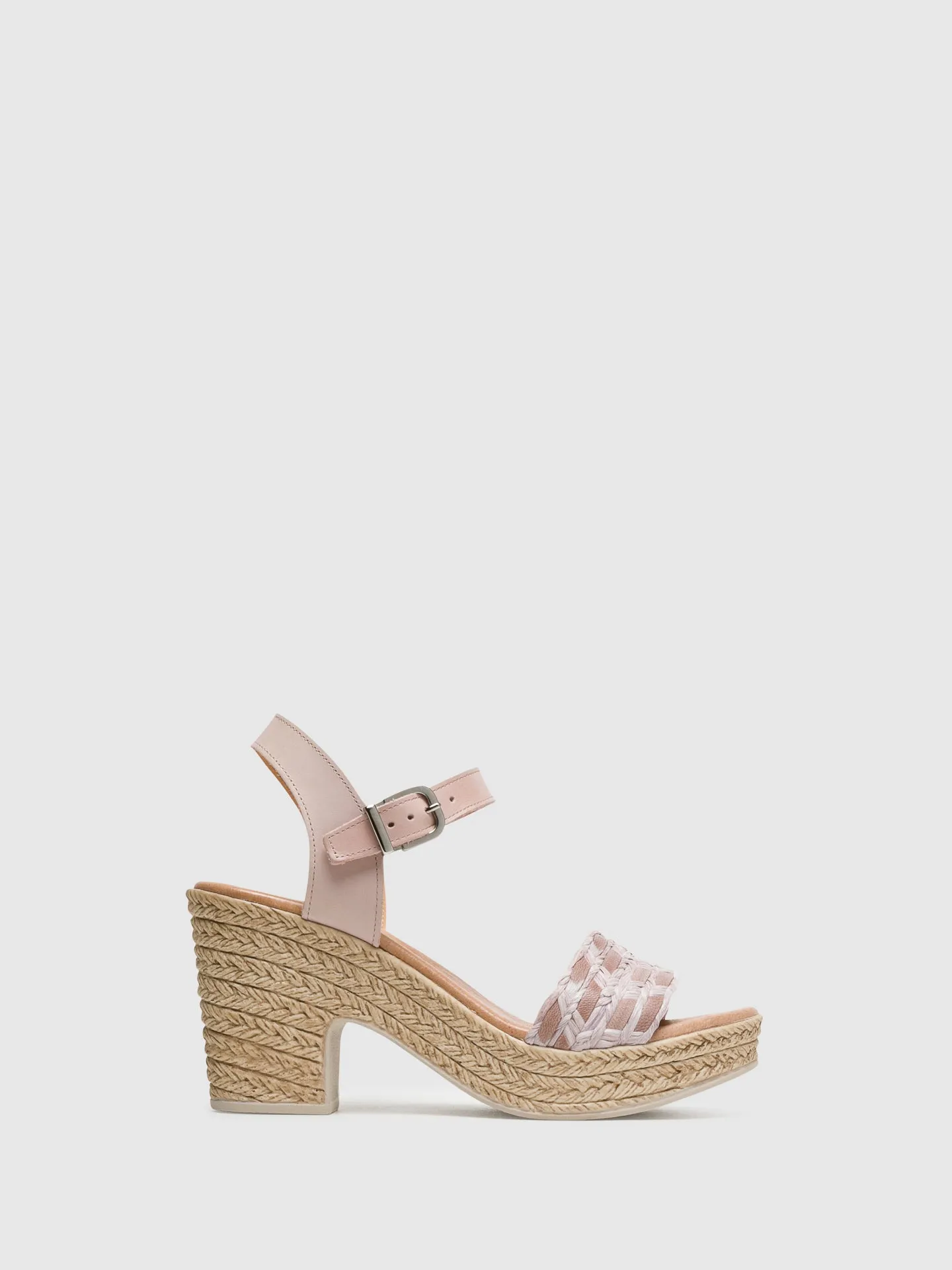 Beige Ankle Strap Sandals