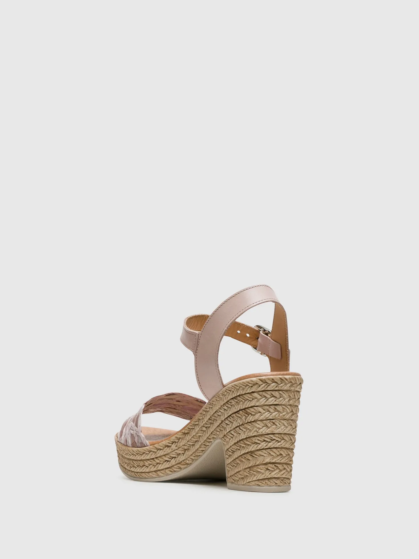 Beige Ankle Strap Sandals