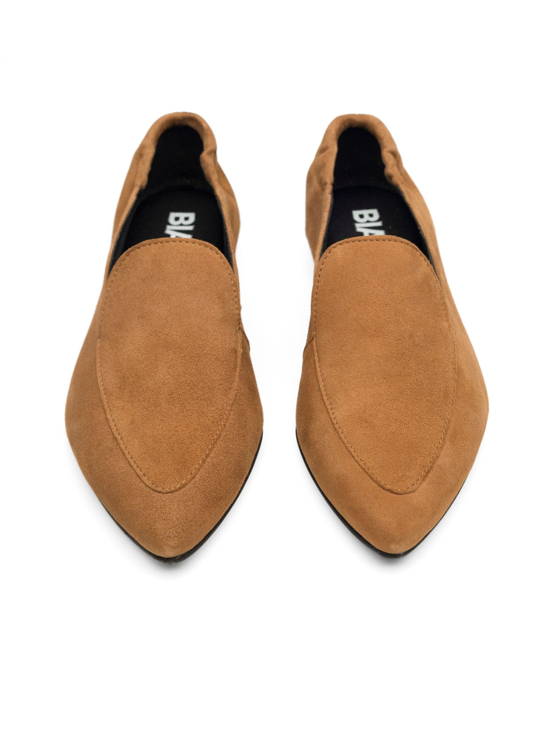 Bianco Tracy Suede Cognac Loafers