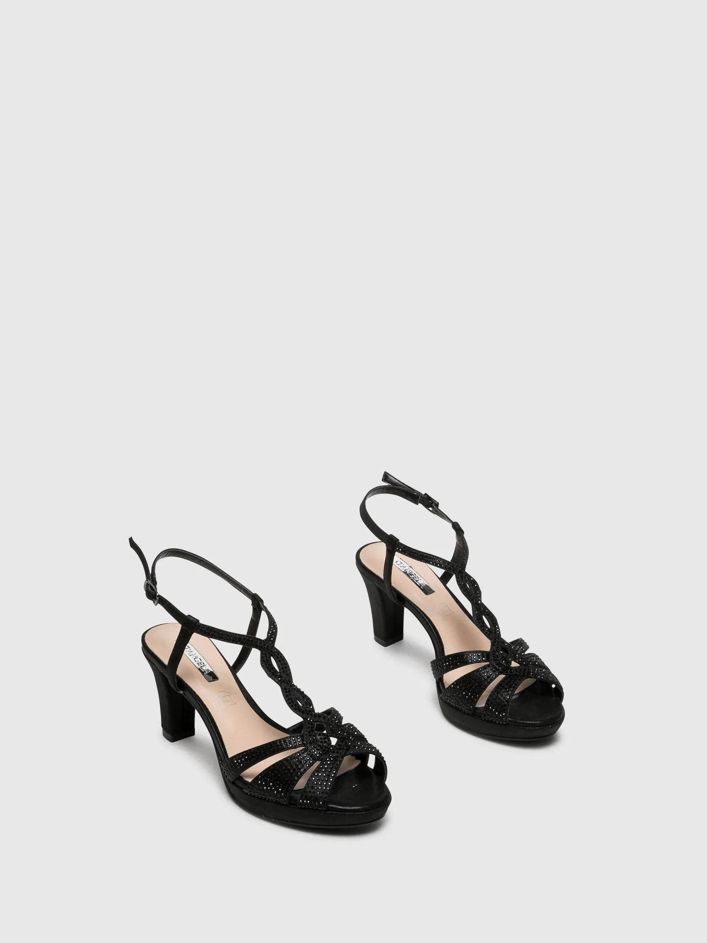 Black Buckle Sandals