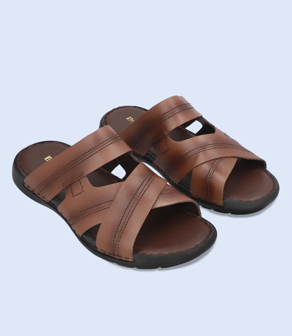 BM5490-BROWN-Men Casual Slippers