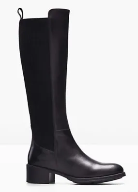 bonprix Leather Knee High Boots