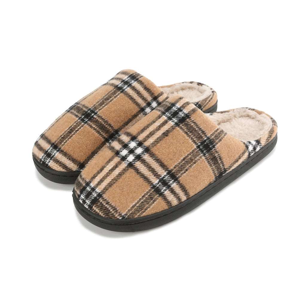 Braveman Men's Holiday Plaid Slide On House Slippers