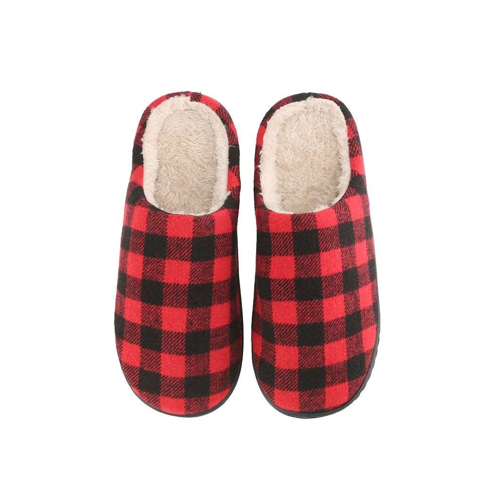 Braveman Men's Holiday Plaid Slide On House Slippers