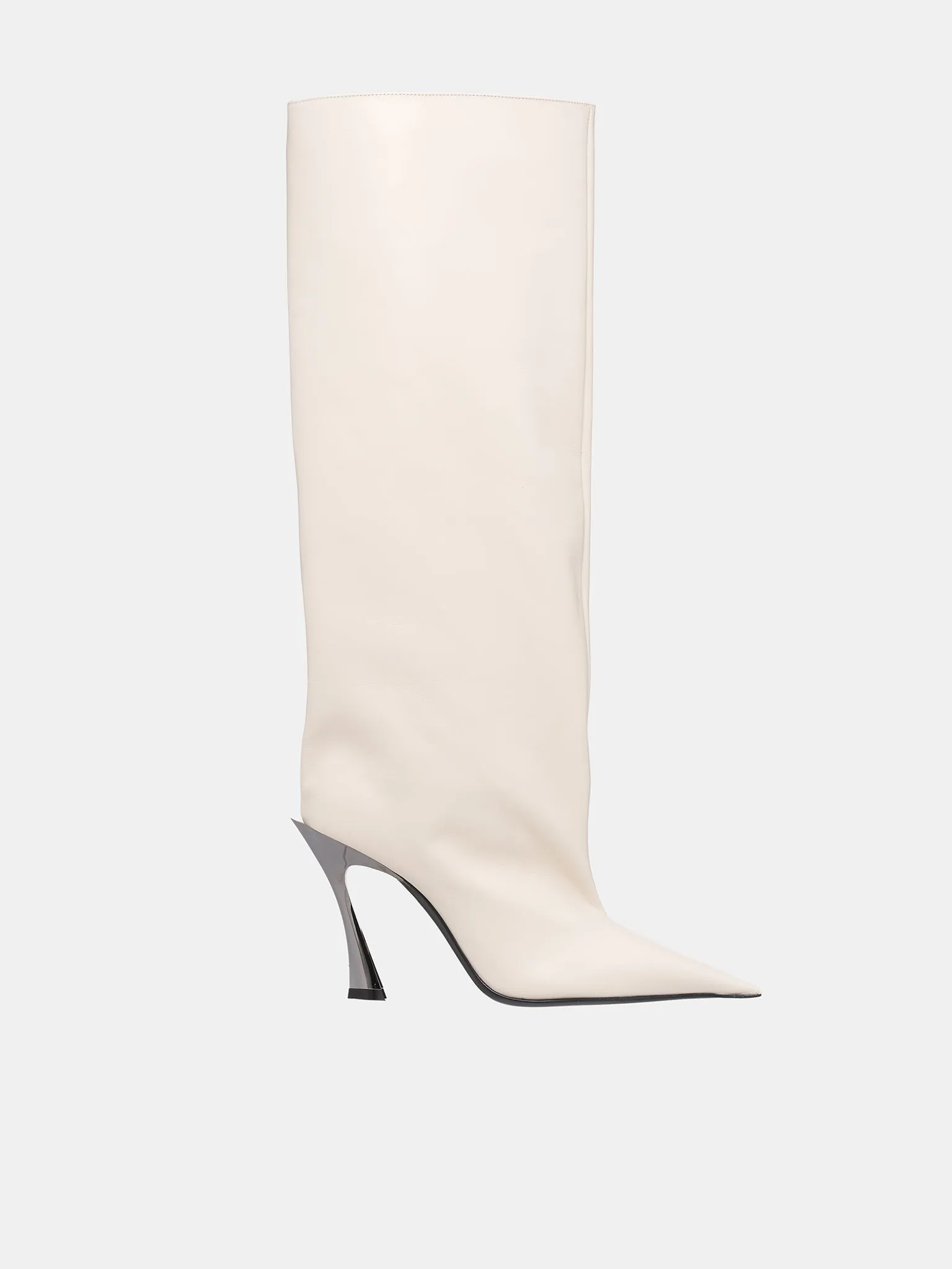 Brushed Calf Knee High Boots (SC053-CL055-IVORY)