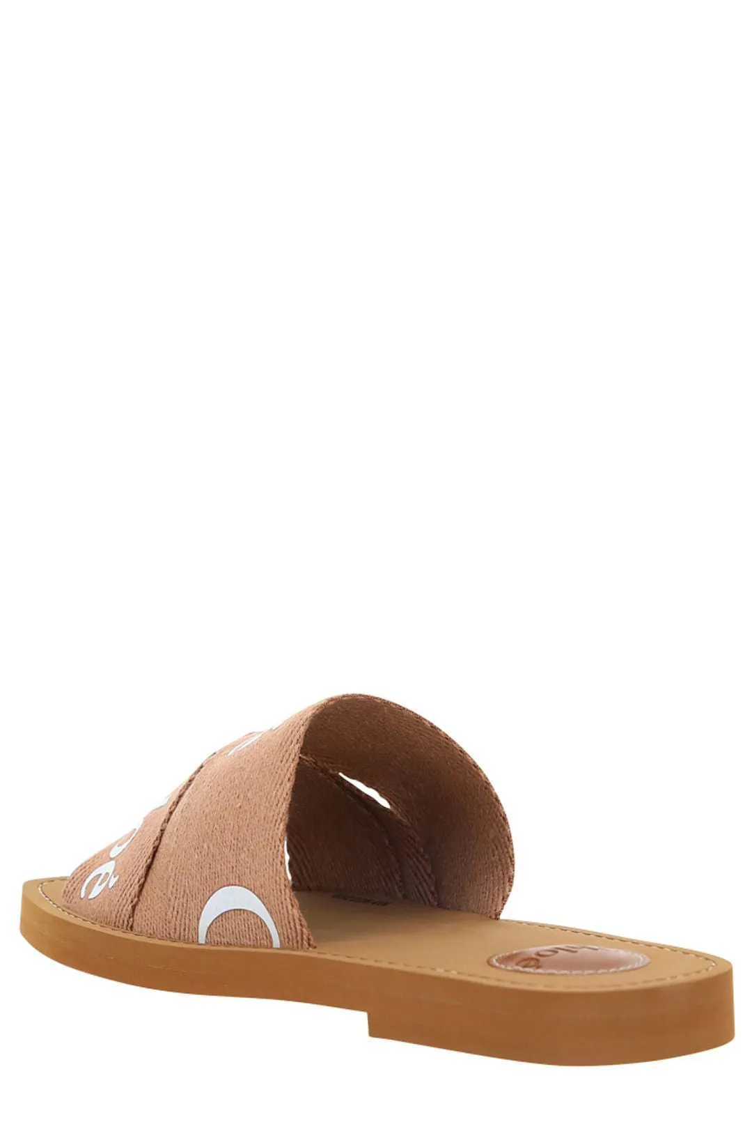 Chloé Logo-Print Slip-On Sandals