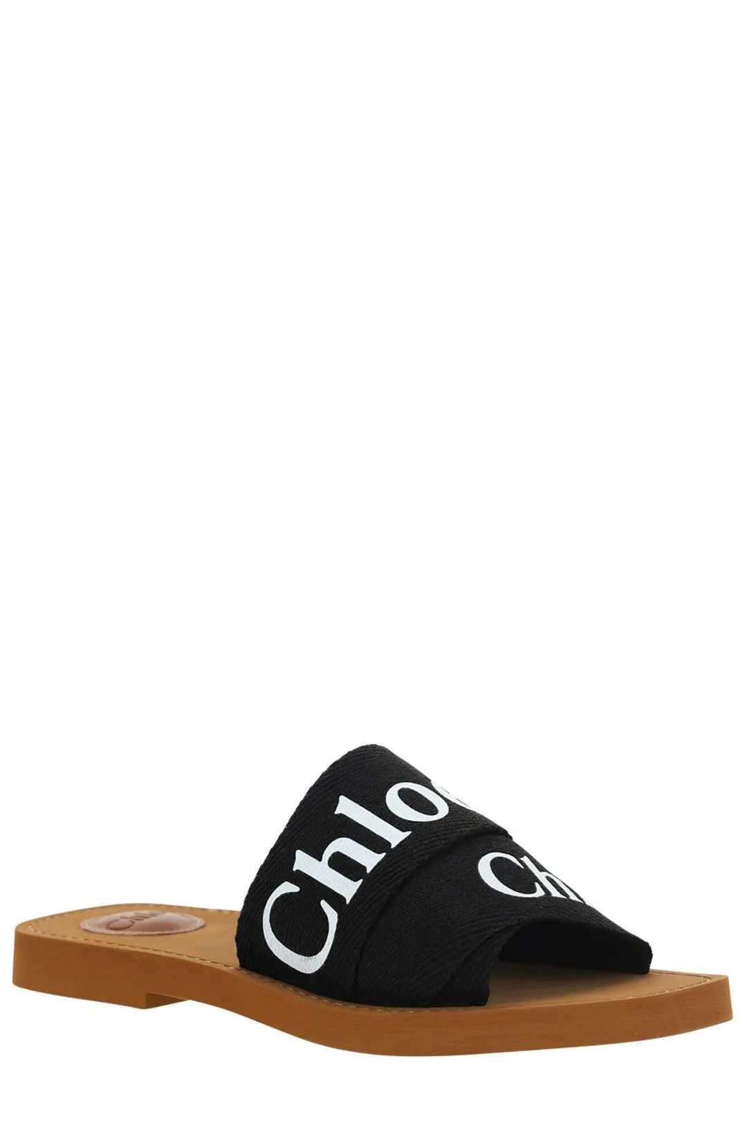 Chloé Logo Printed Slip-On Sandals