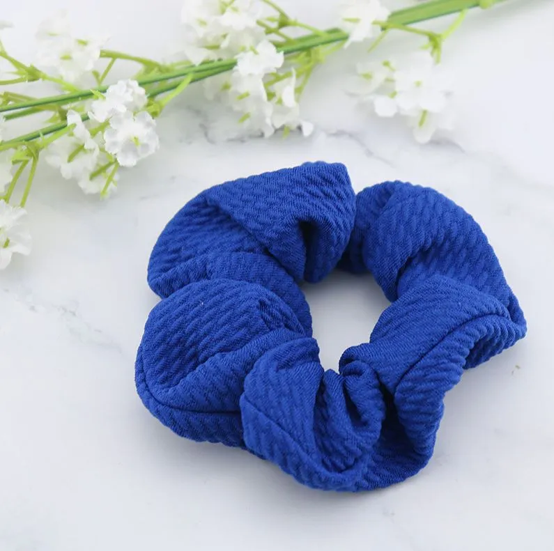 Creped scrunchie