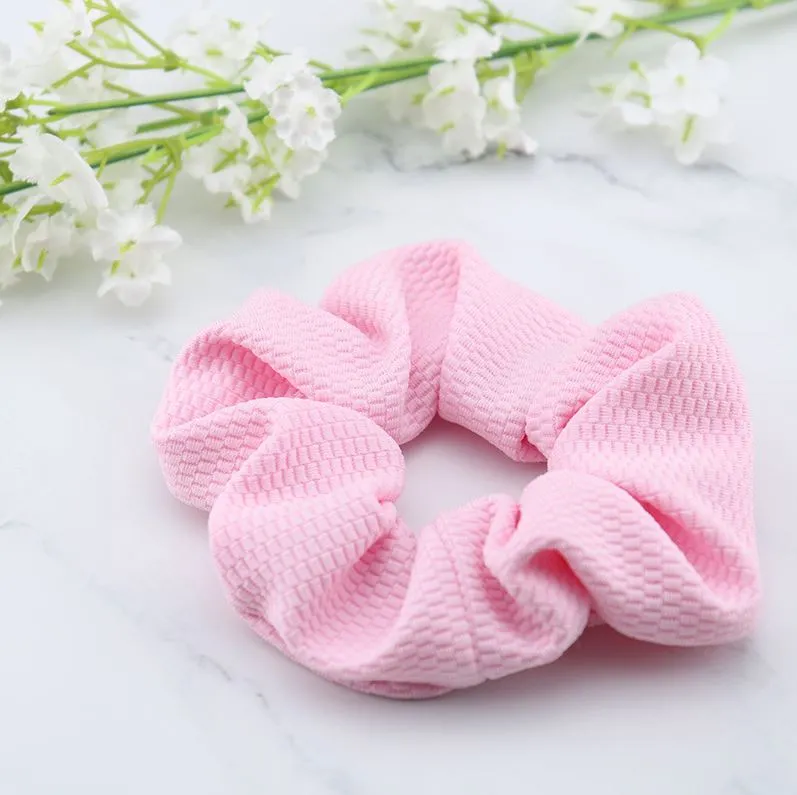 Creped scrunchie