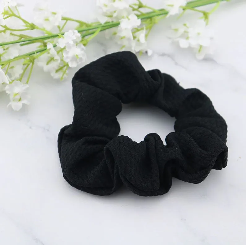 Creped scrunchie