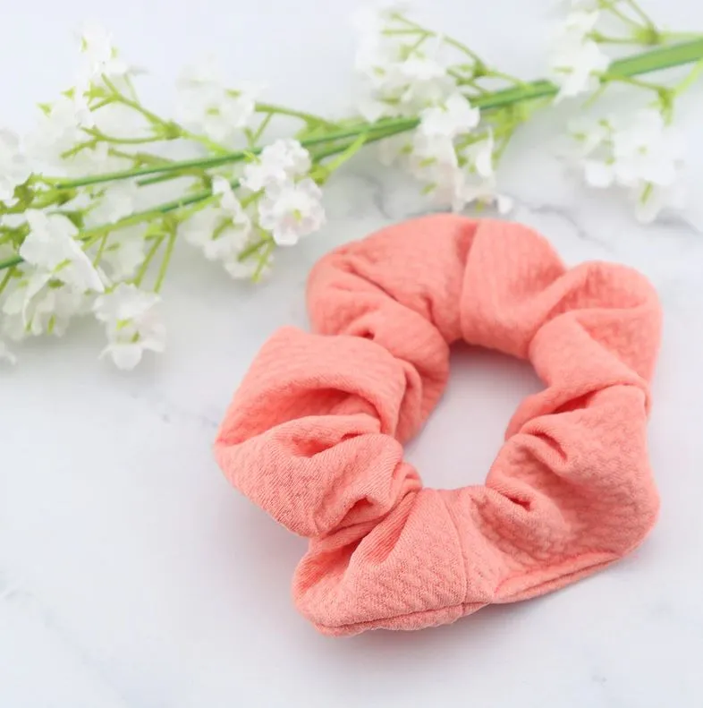 Creped scrunchie