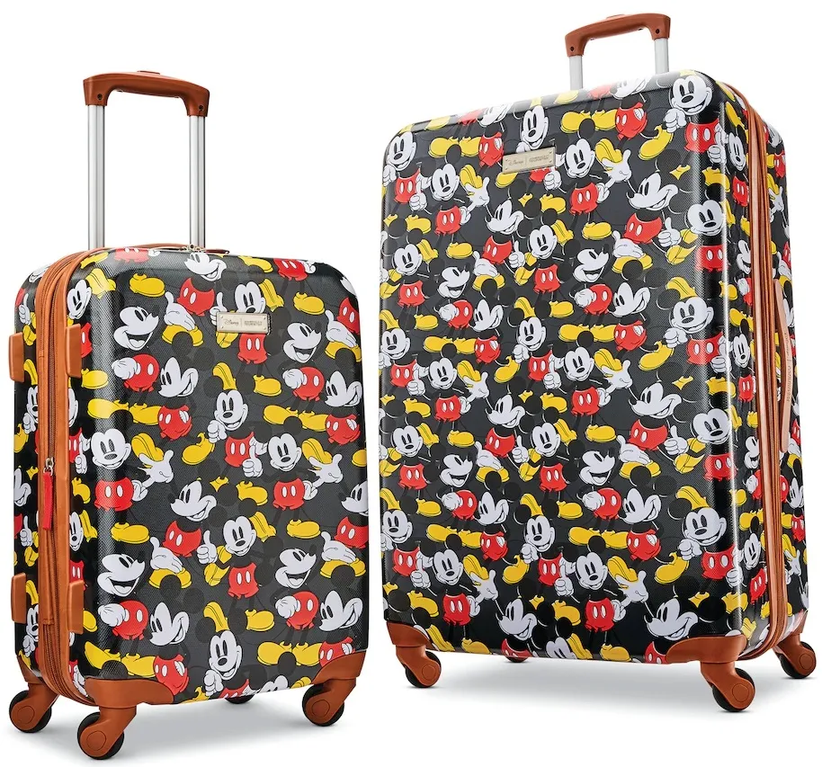 Disney Mickey Mouse Classic Hardside 2-Piece Luggage Set 