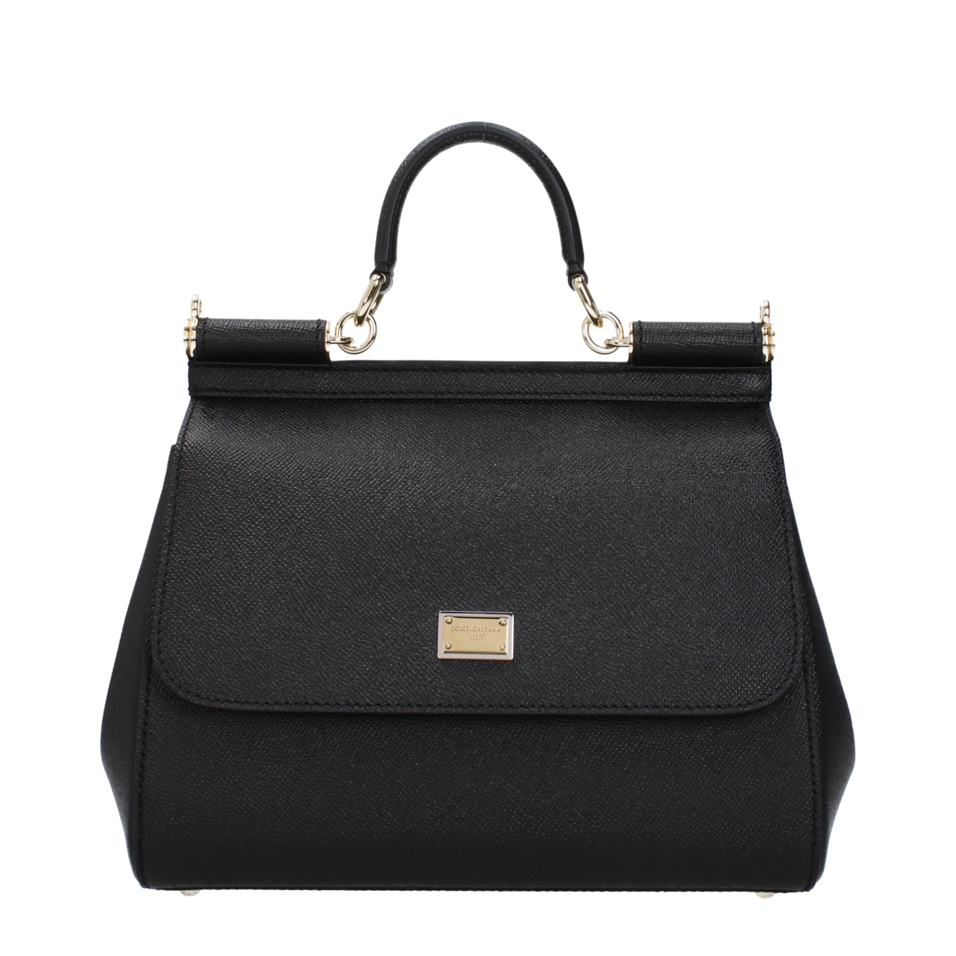 Dolce&Gabbana Handbags Sicily large Women Leather Black