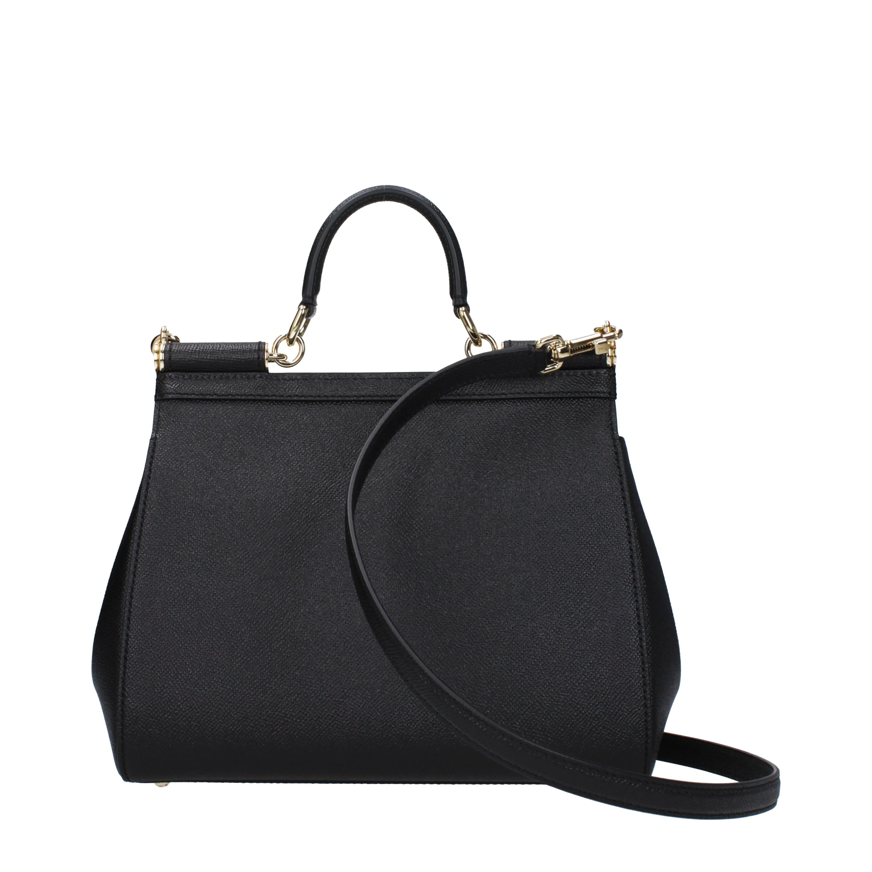 Dolce&Gabbana Handbags Sicily large Women Leather Black