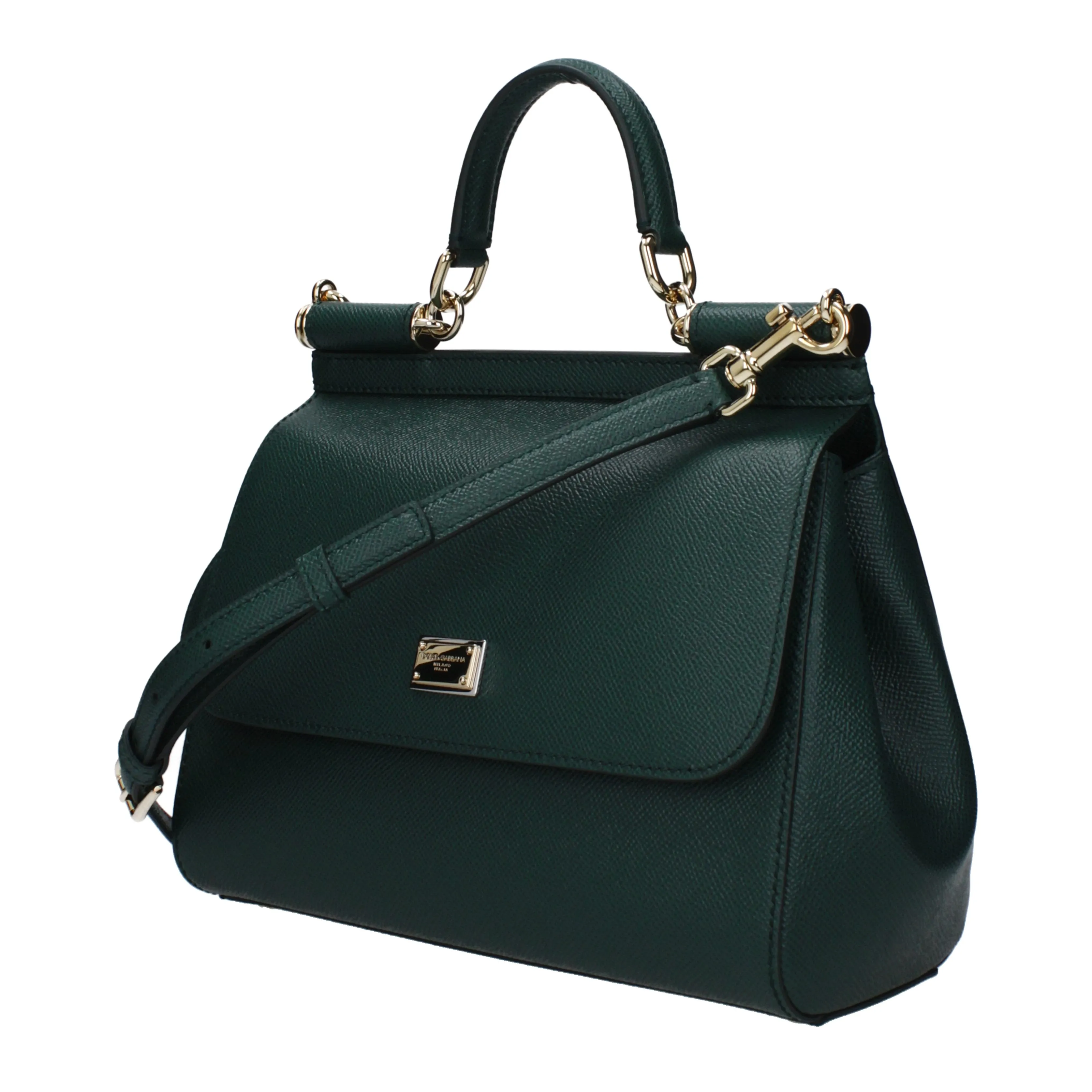 Dolce&Gabbana Handbags Sicily large Women's Leather Green/Lake