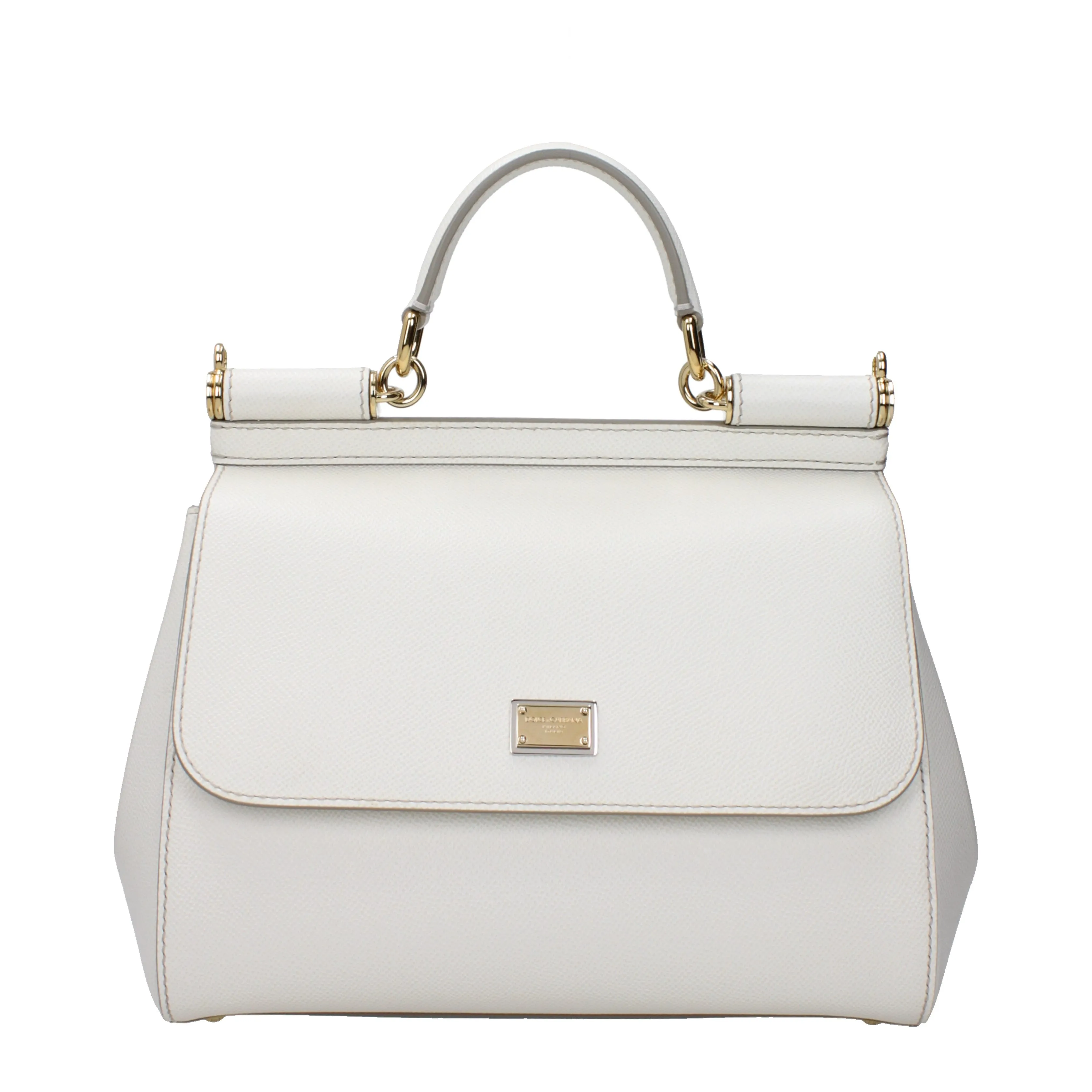 Dolce&Gabbana Handbags Sicily large Women's Leather White