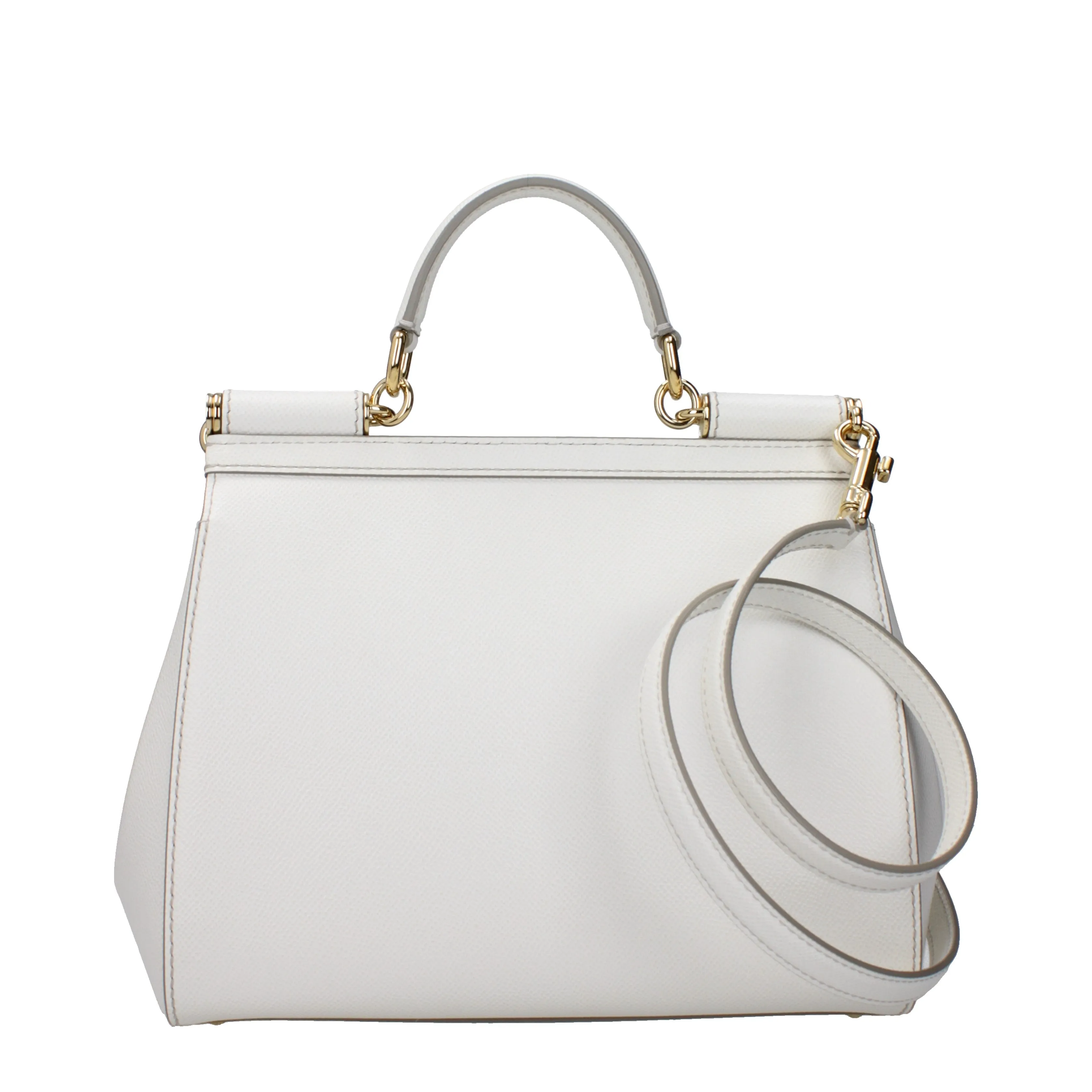 Dolce&Gabbana Handbags Sicily large Women's Leather White