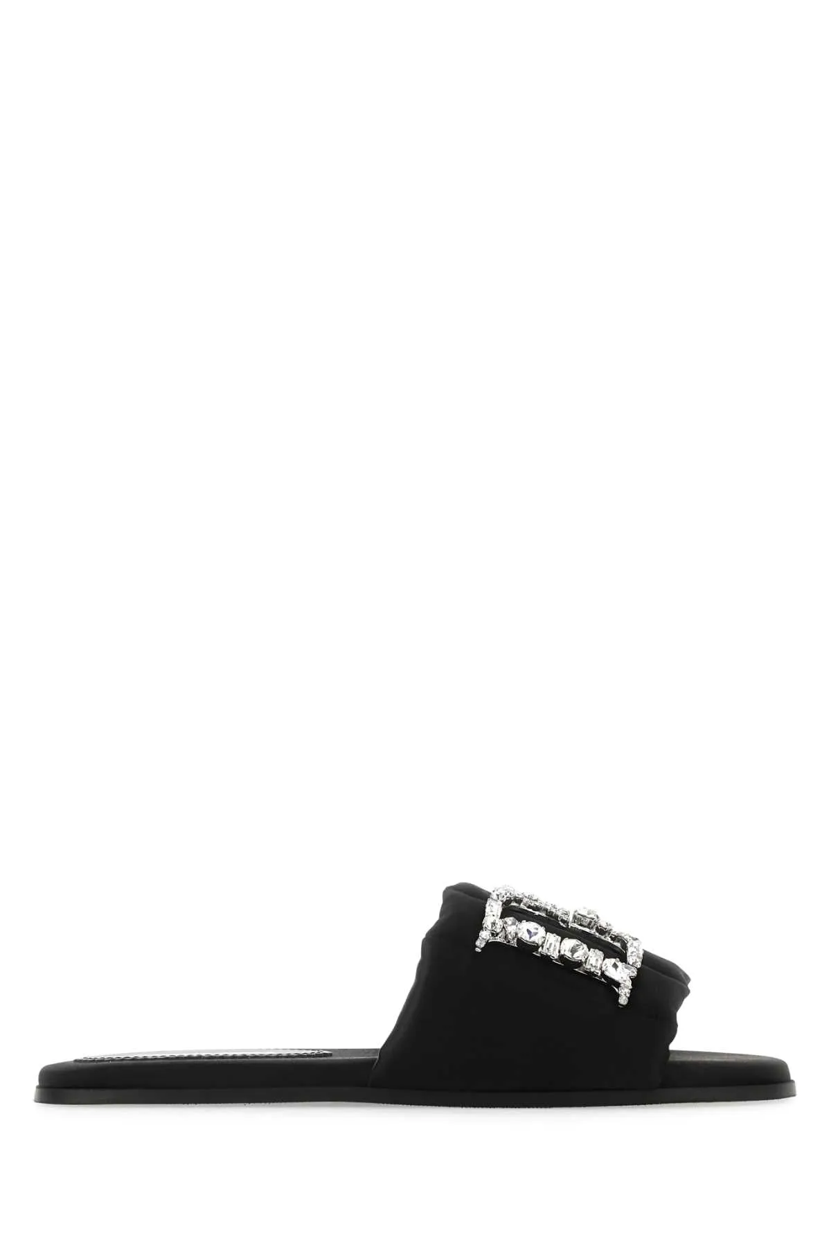 Dsquared Black Satin Slippers