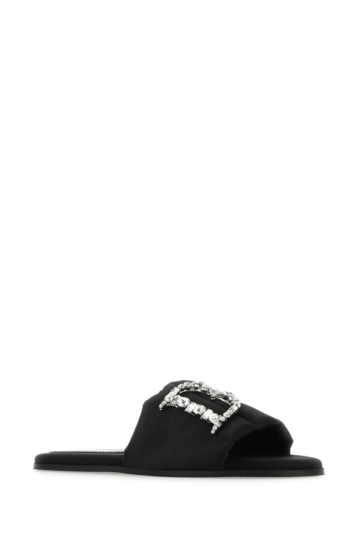 Dsquared Black Satin Slippers