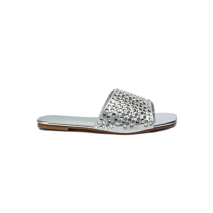 Embellished Square Toe Slide MY 286