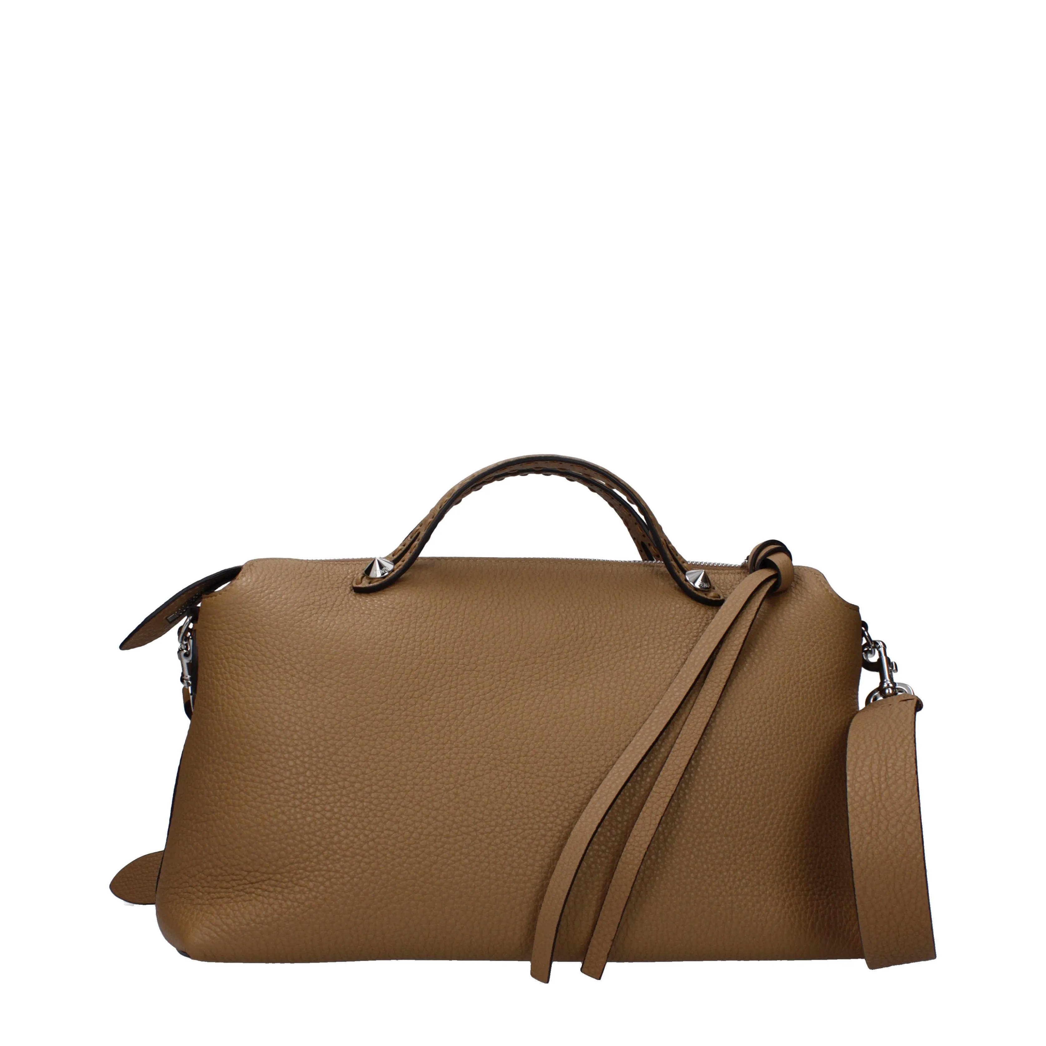 Fendi Handbags By the way Women Leather Beige/Leather