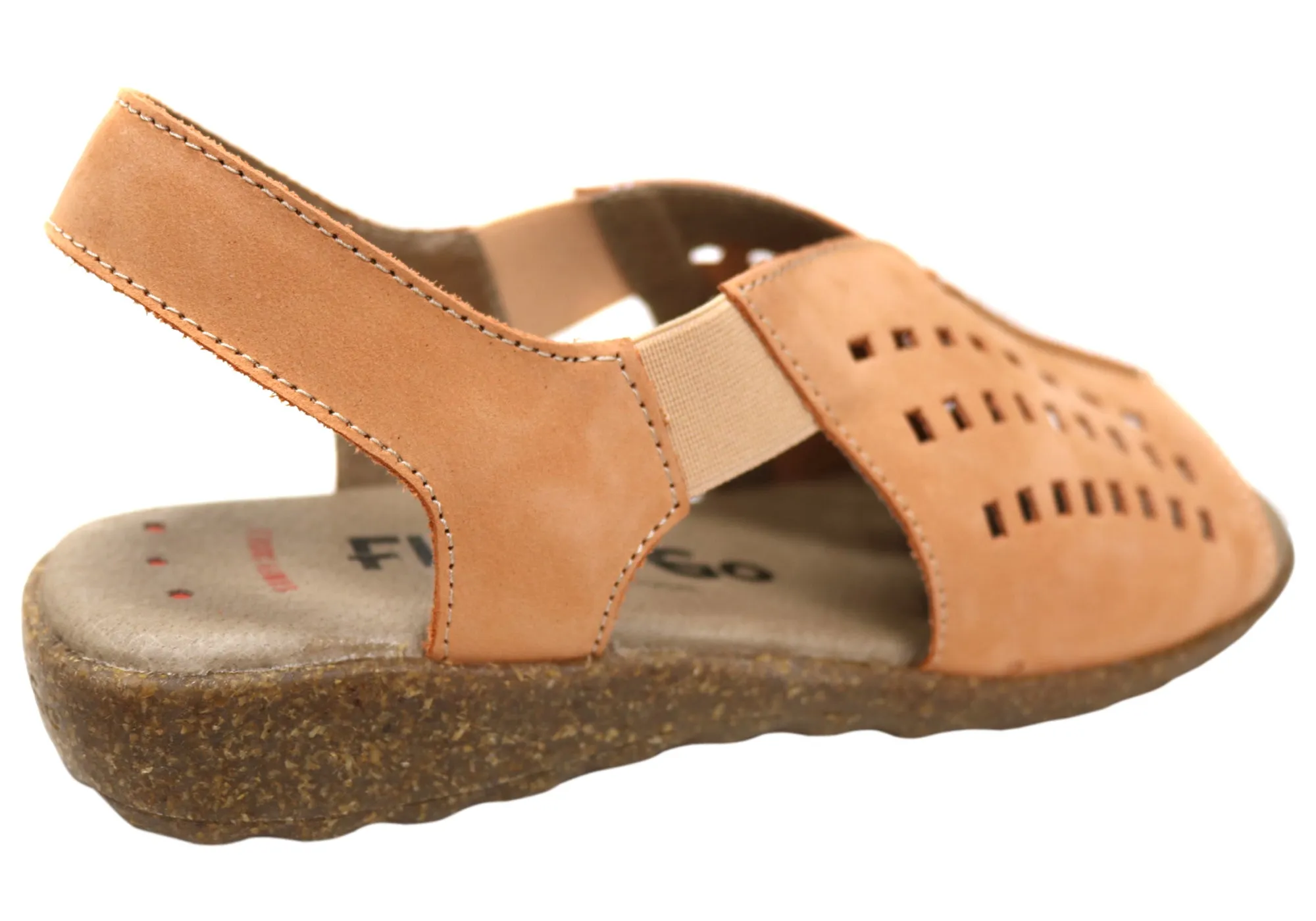 Flex & Go Rochela Womens Comfortable Leather Sandals Made In Portugal