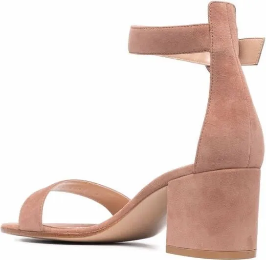 Gianvito Rossi strappy 60mm suede sandals Neutrals