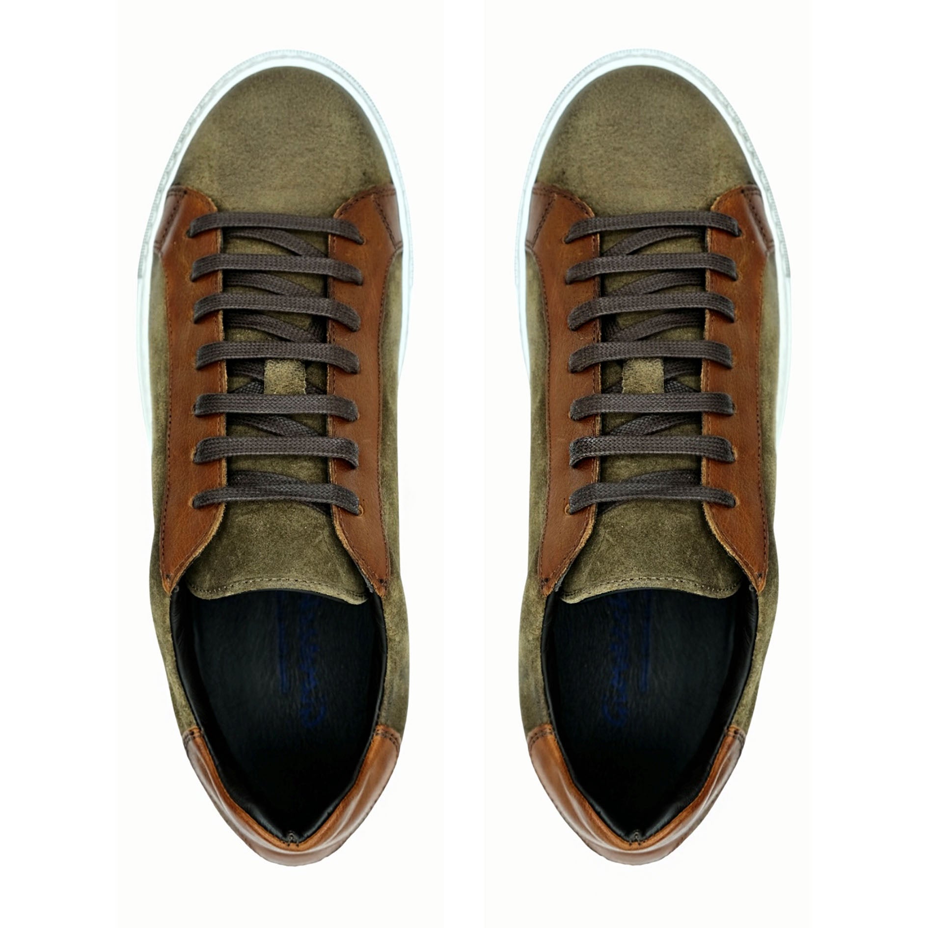 GIOVACCHINI Rino Antique Cognac Suede Calf Sneakers