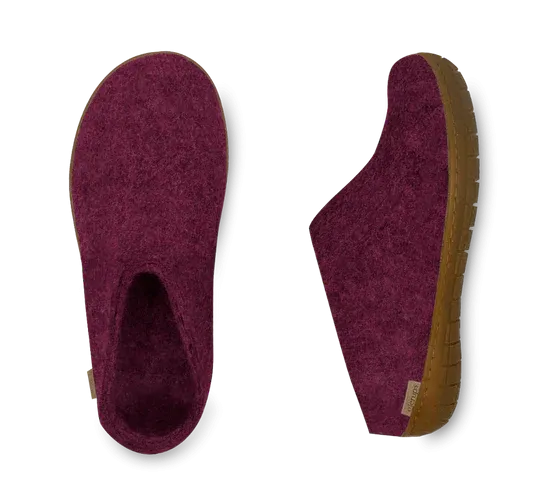 Glerups Slip on - Honey Rubber Sole