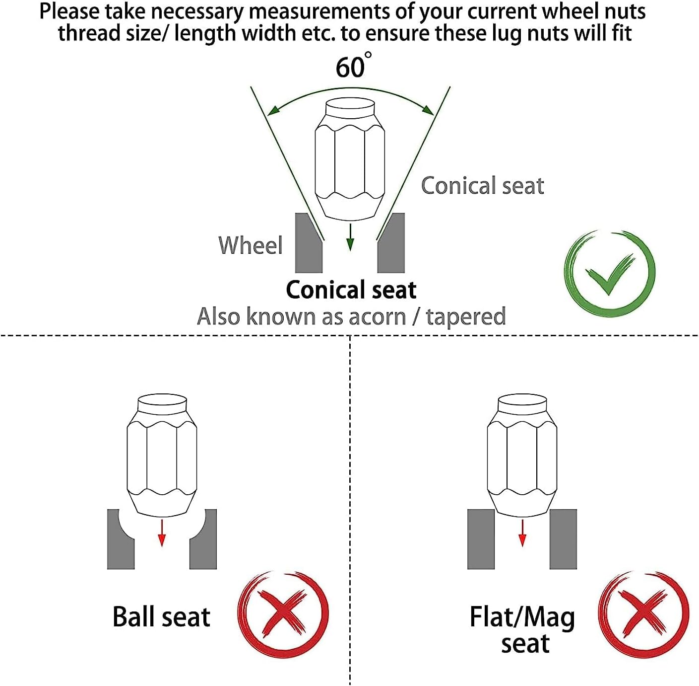 Golf Cart Center Caps and Lug Nuts for Most EZGO Club Car - 10L0L